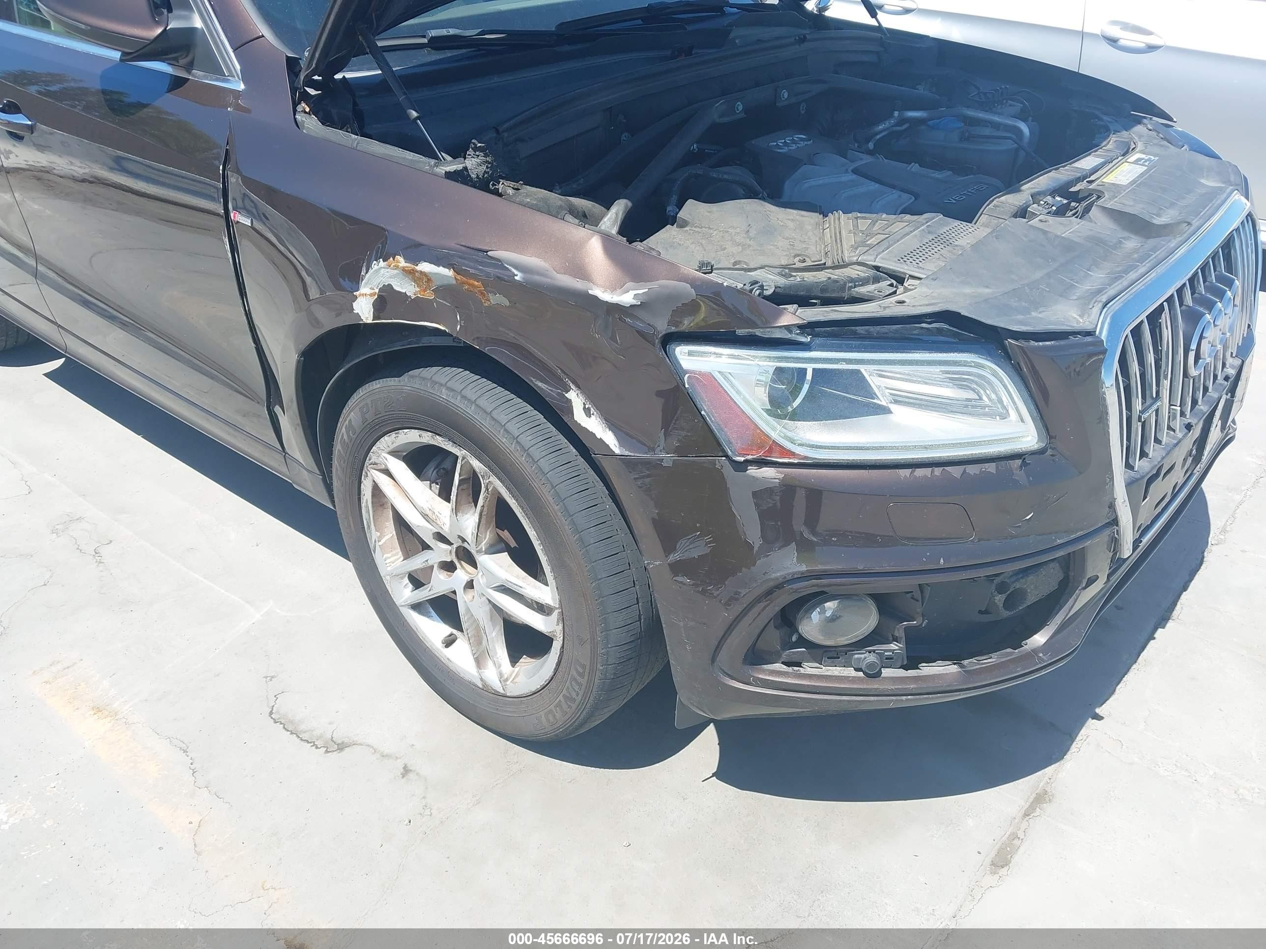2015 Audi Q5 3.0t Premium Plus Brown vin: WA1DGAFP1FA012338