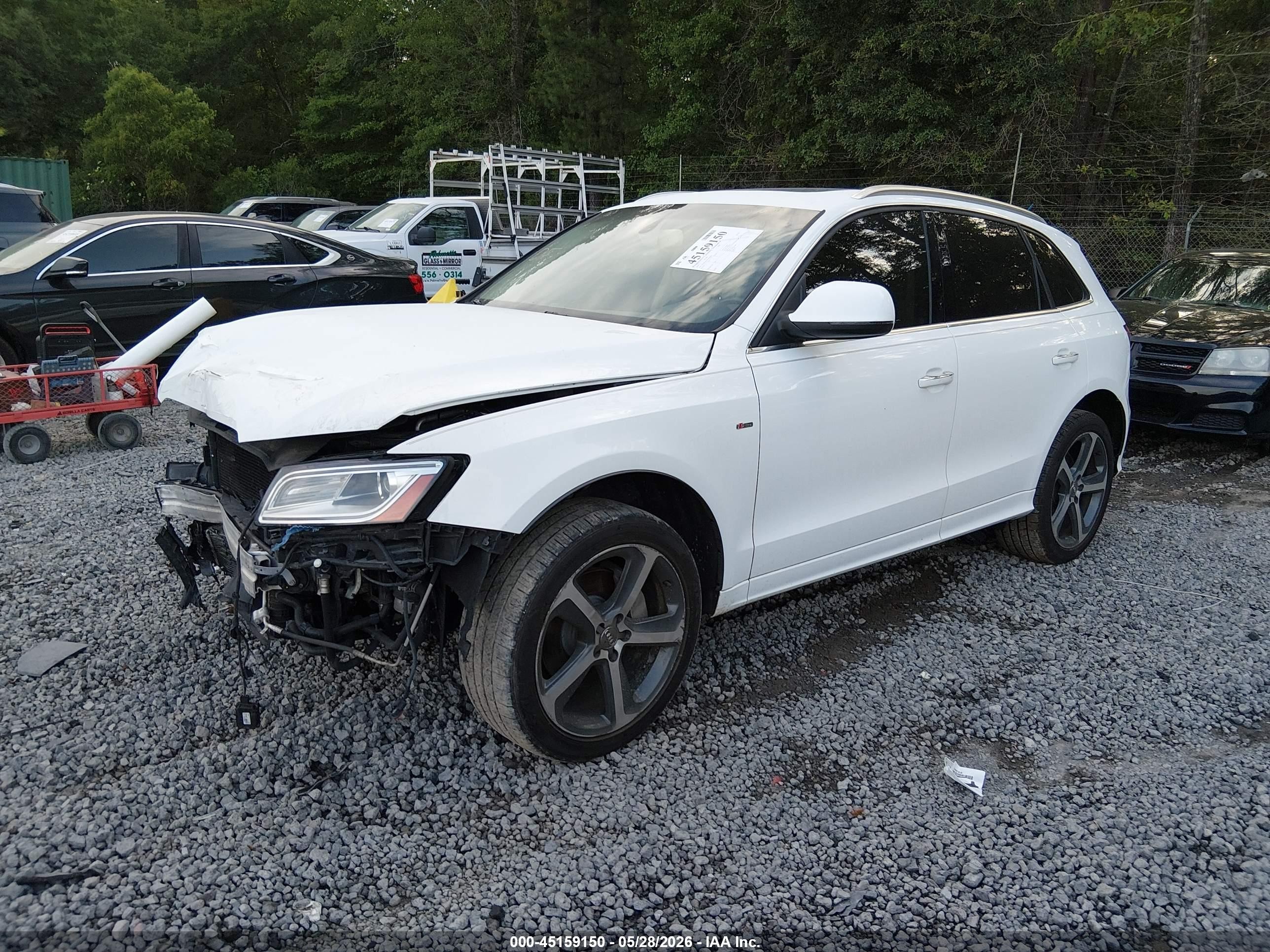 2015 Audi Q5 3.0t Premium Plus White vin: WA1DGAFP1FA035845