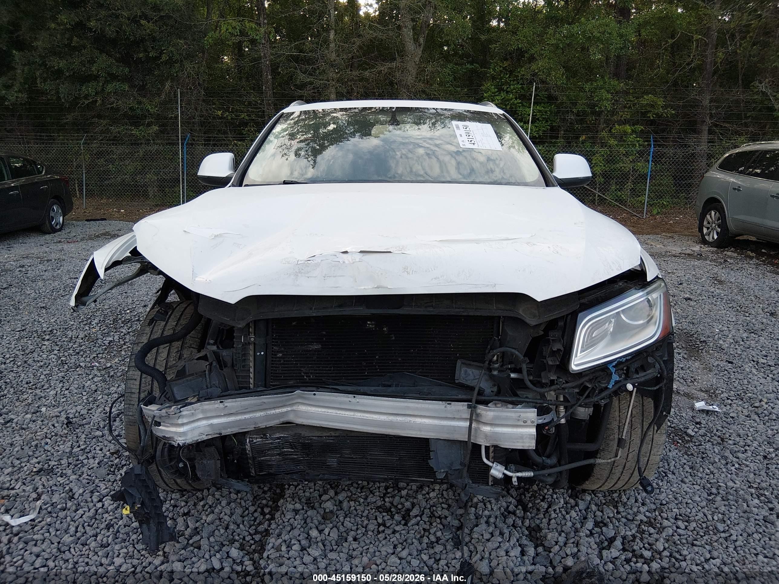 2015 Audi Q5 3.0t Premium Plus White vin: WA1DGAFP1FA035845