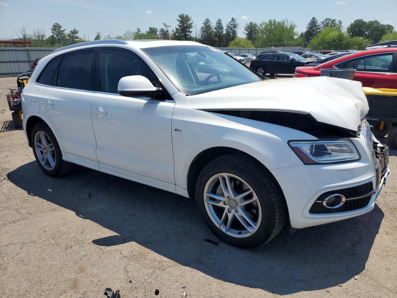 2015 Audi Q5 Premium Plus White vin: WA1DGAFP1FA094846