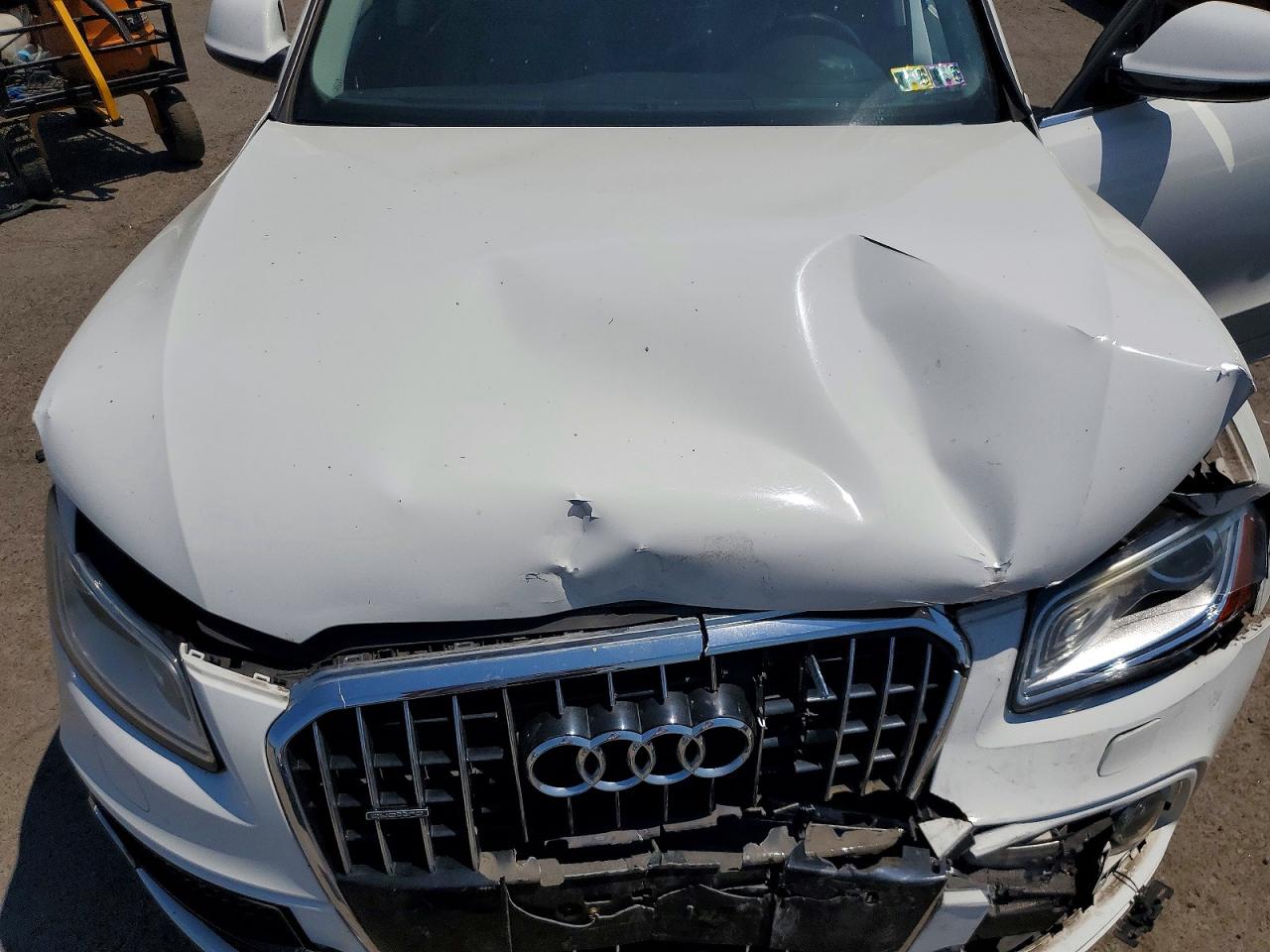 2015 Audi Q5 Premium Plus White vin: WA1DGAFP1FA094846