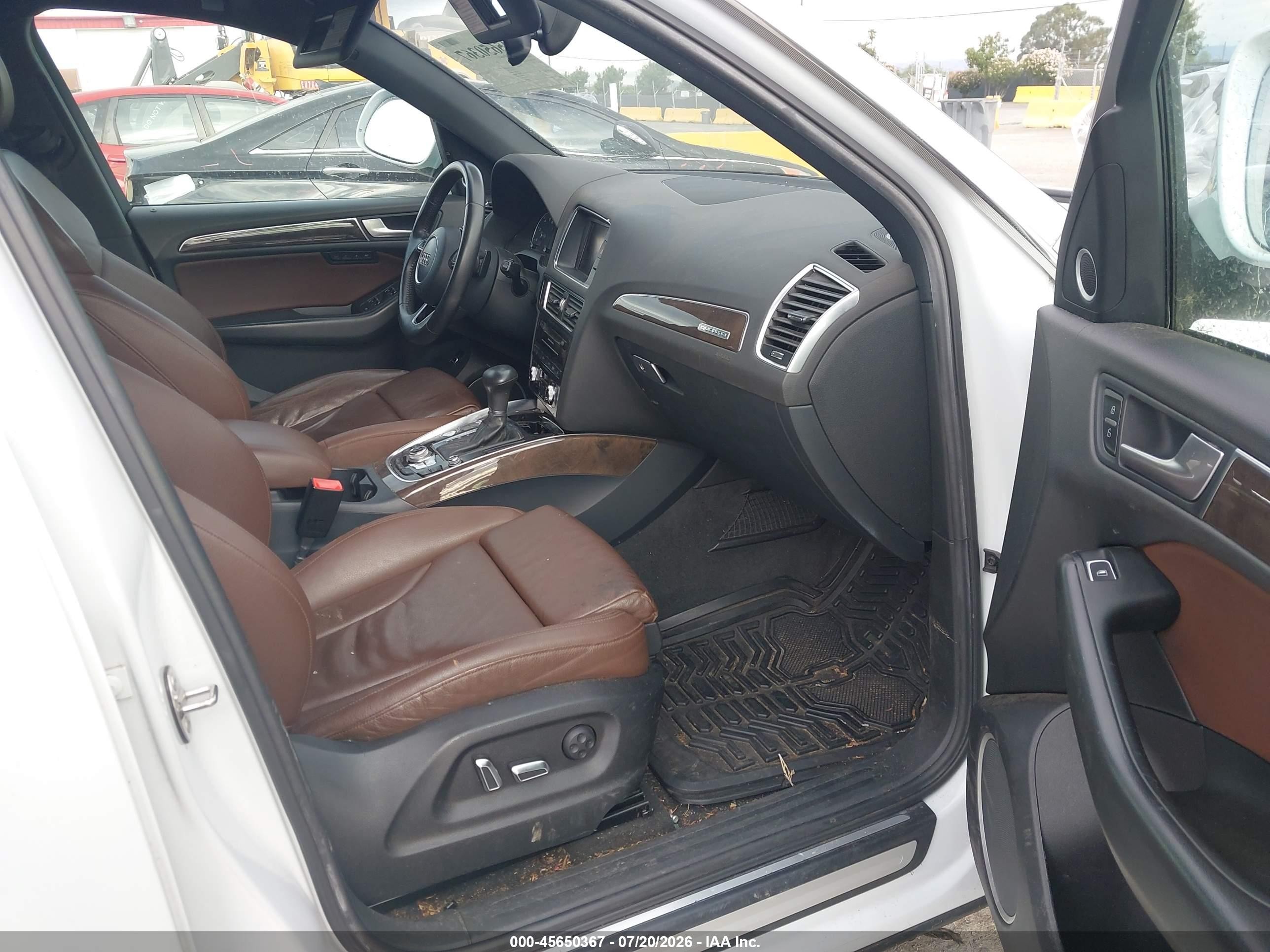2014 Audi Q5 3.0t Premium Plus White vin: WA1DGAFP2EA039742