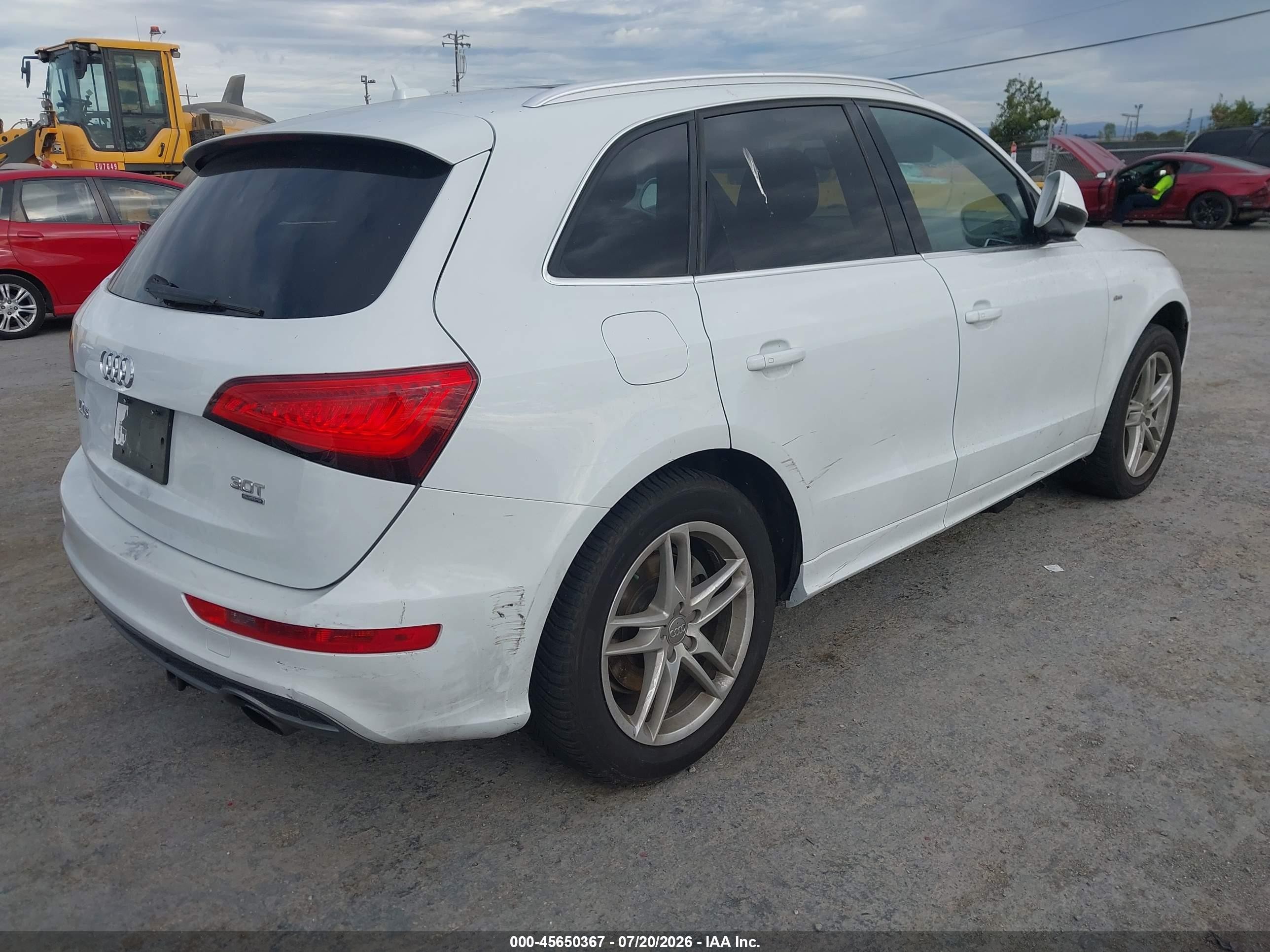 2014 Audi Q5 3.0t Premium Plus White vin: WA1DGAFP2EA039742