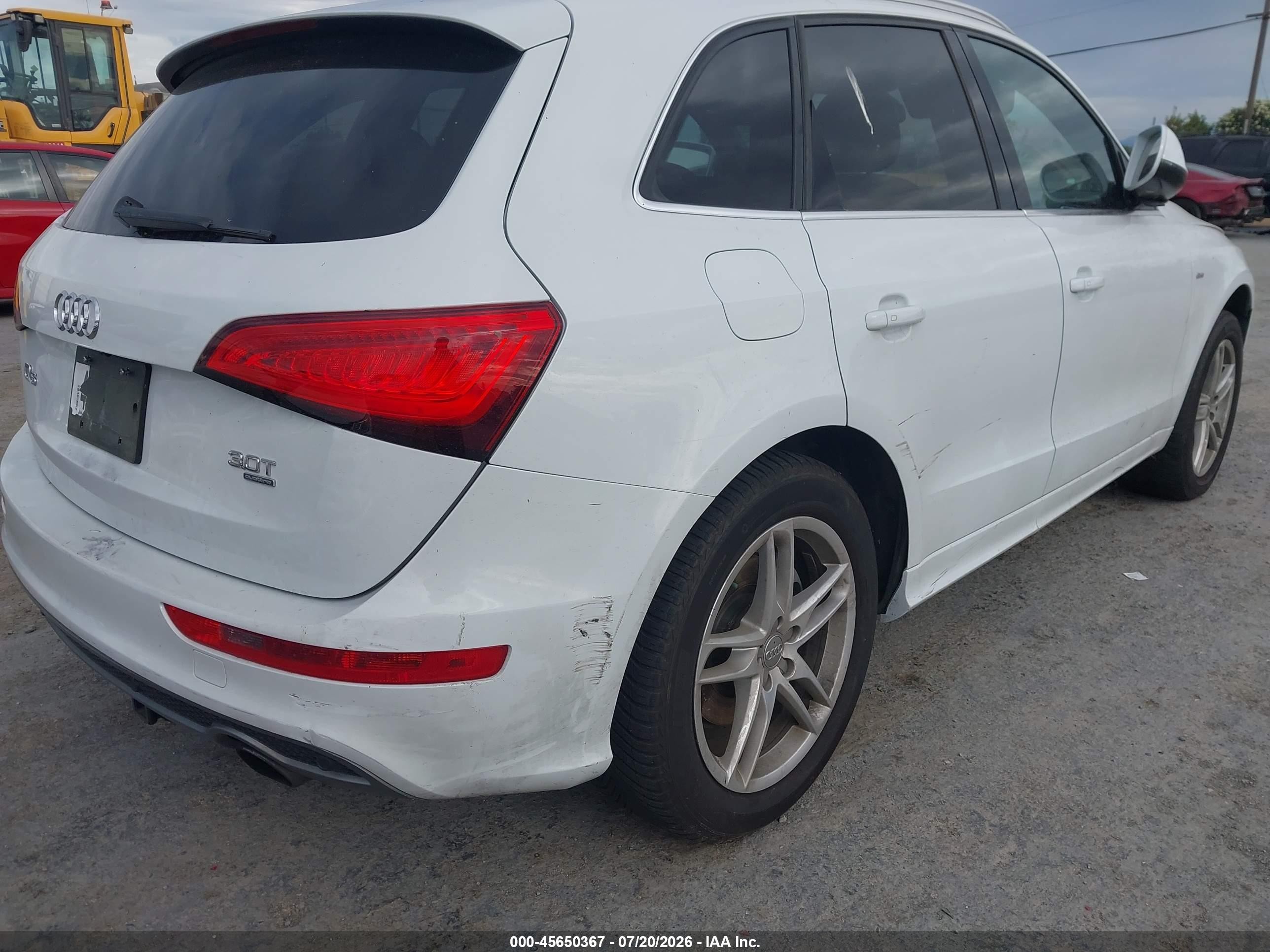 2014 Audi Q5 3.0t Premium Plus White vin: WA1DGAFP2EA039742