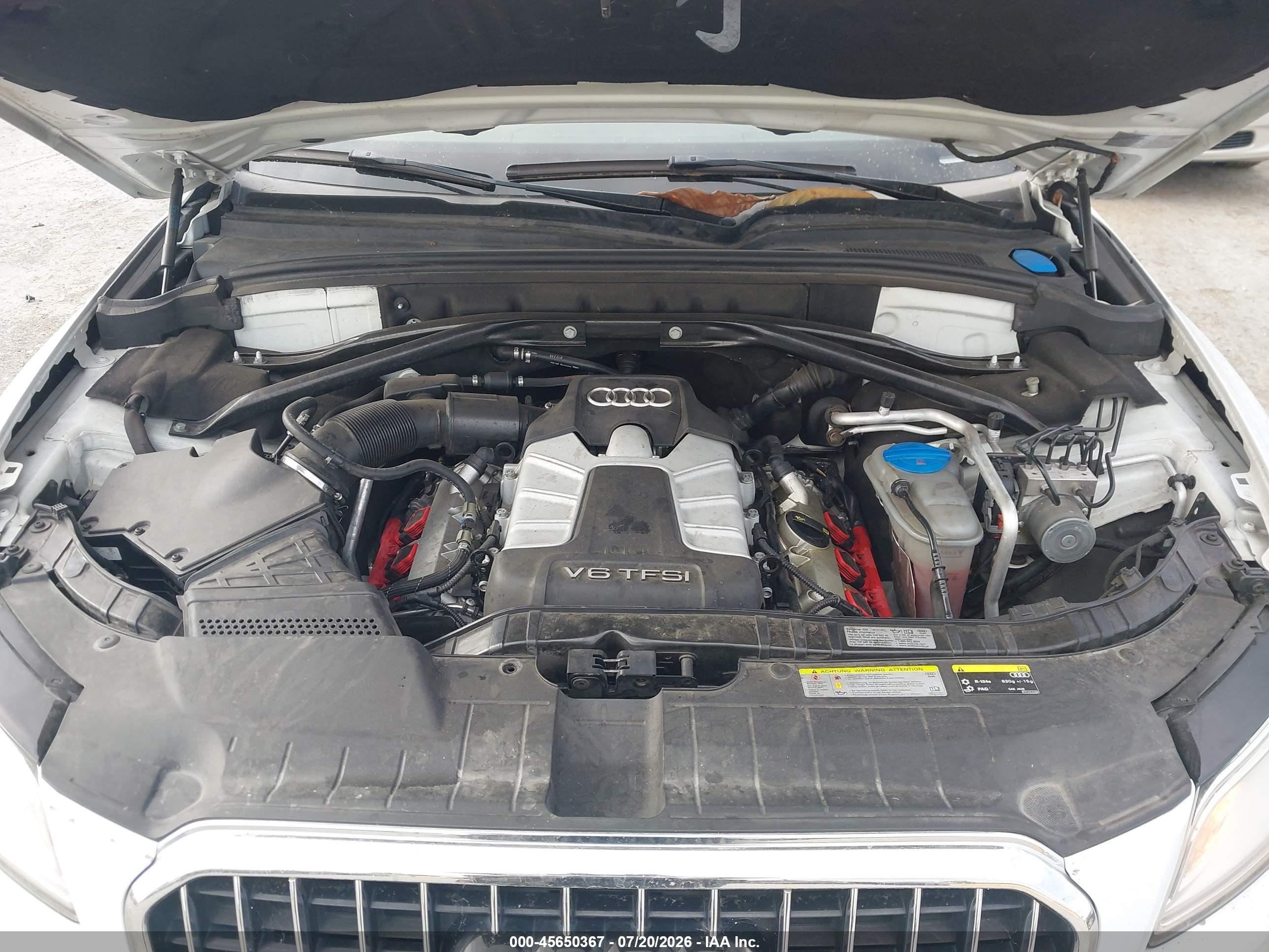 2014 Audi Q5 3.0t Premium Plus White vin: WA1DGAFP2EA039742