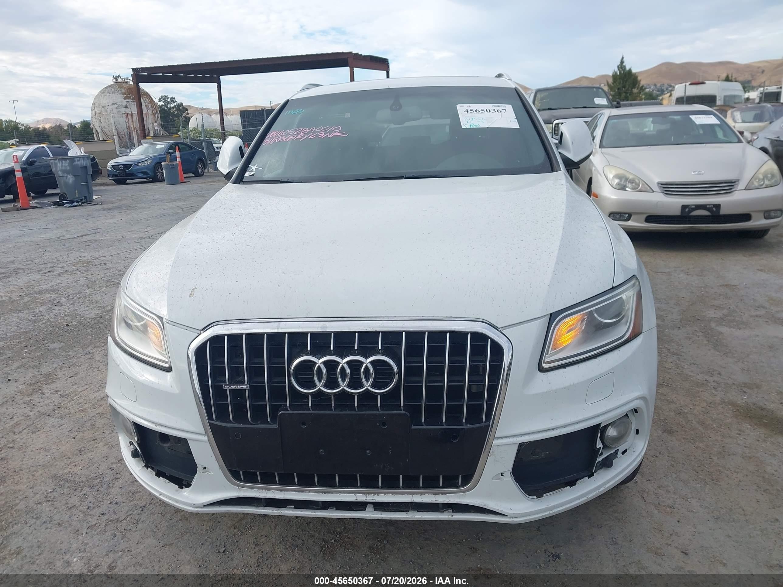 2014 Audi Q5 3.0t Premium Plus White vin: WA1DGAFP2EA039742