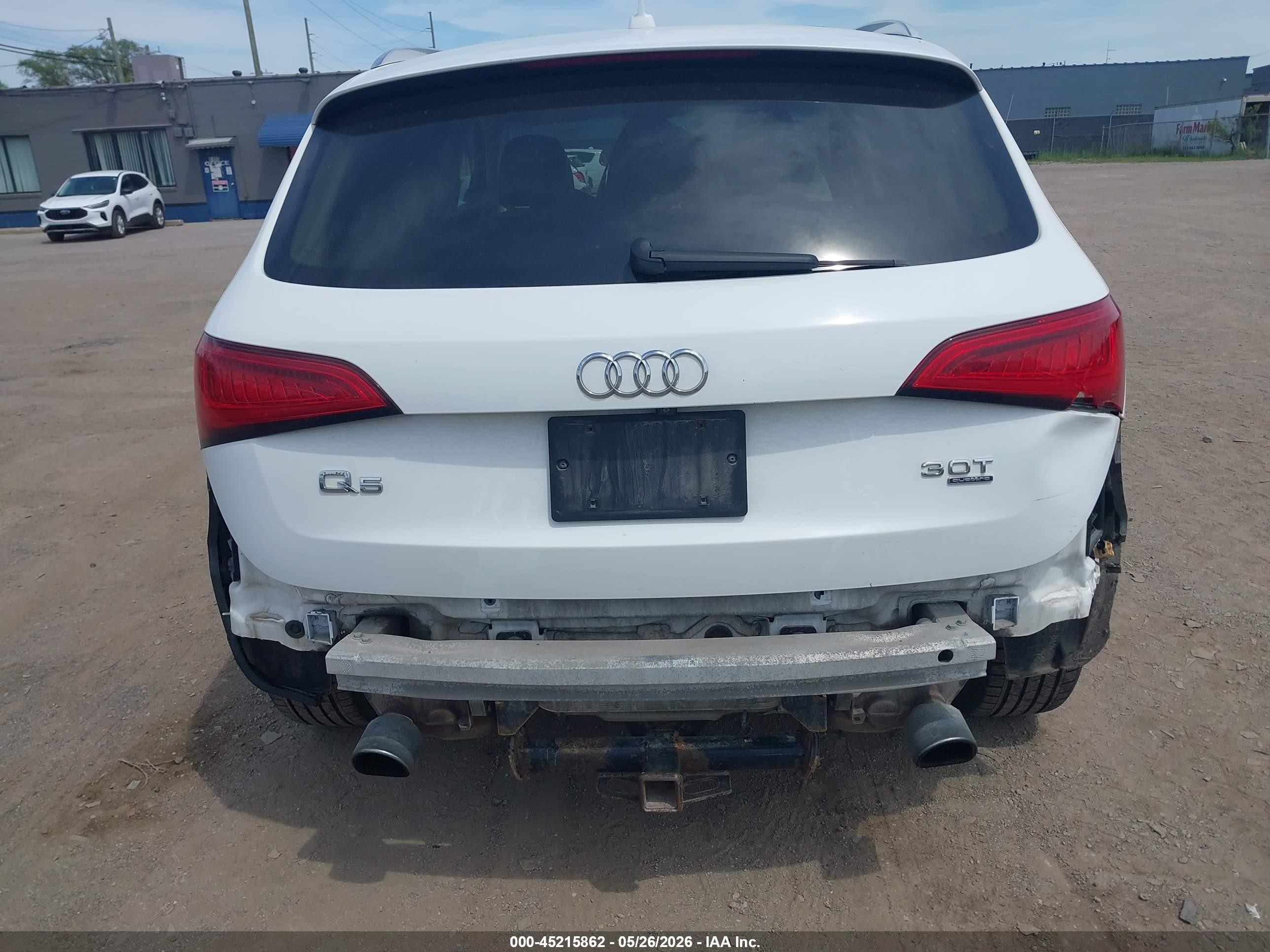 2014 Audi Q5 3.0t Premium Plus White vin: WA1DGAFP2EA126430