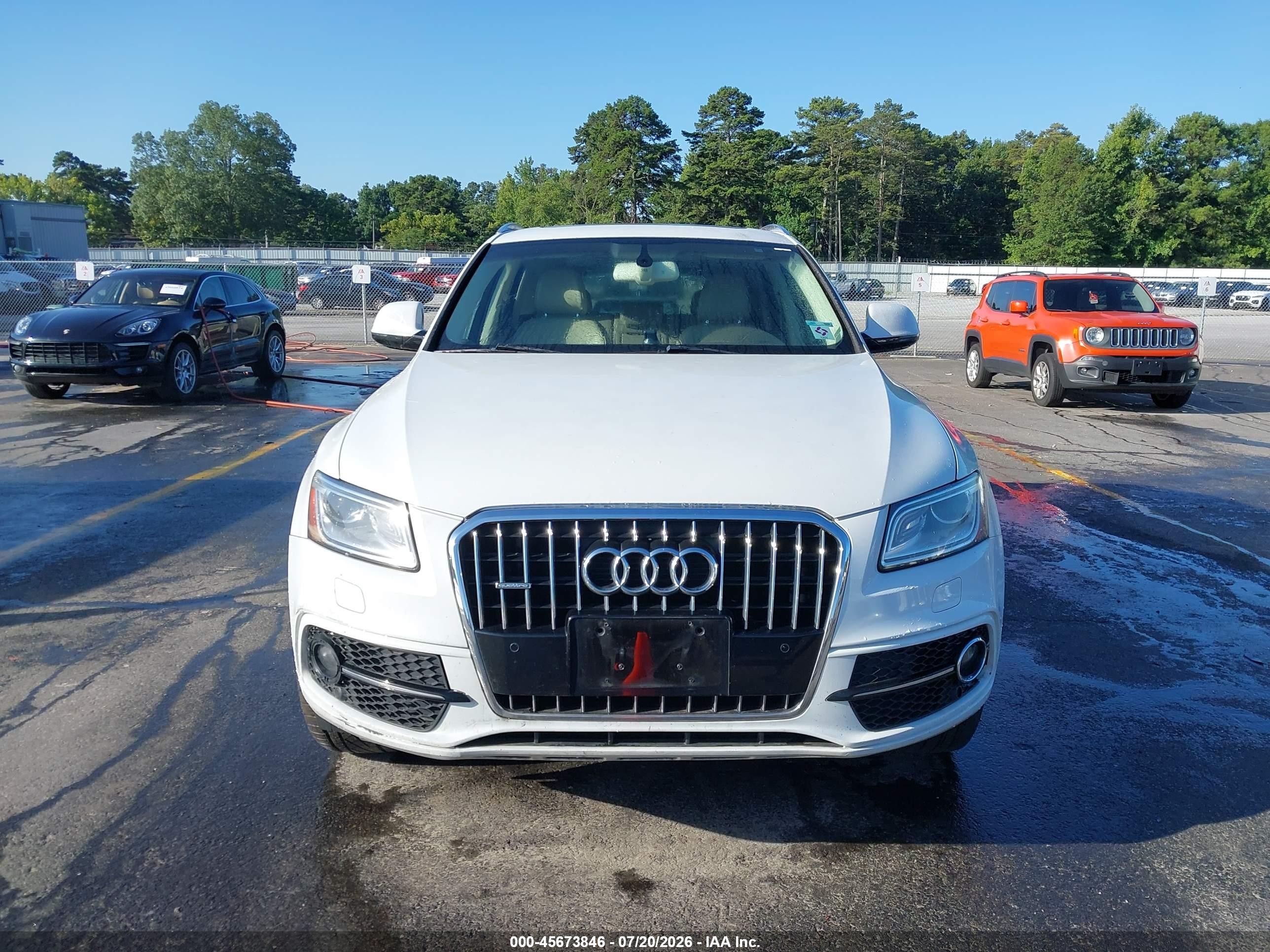 2015 Audi Q5 3.0t Premium Plus Белый vin: WA1DGAFP2FA115736