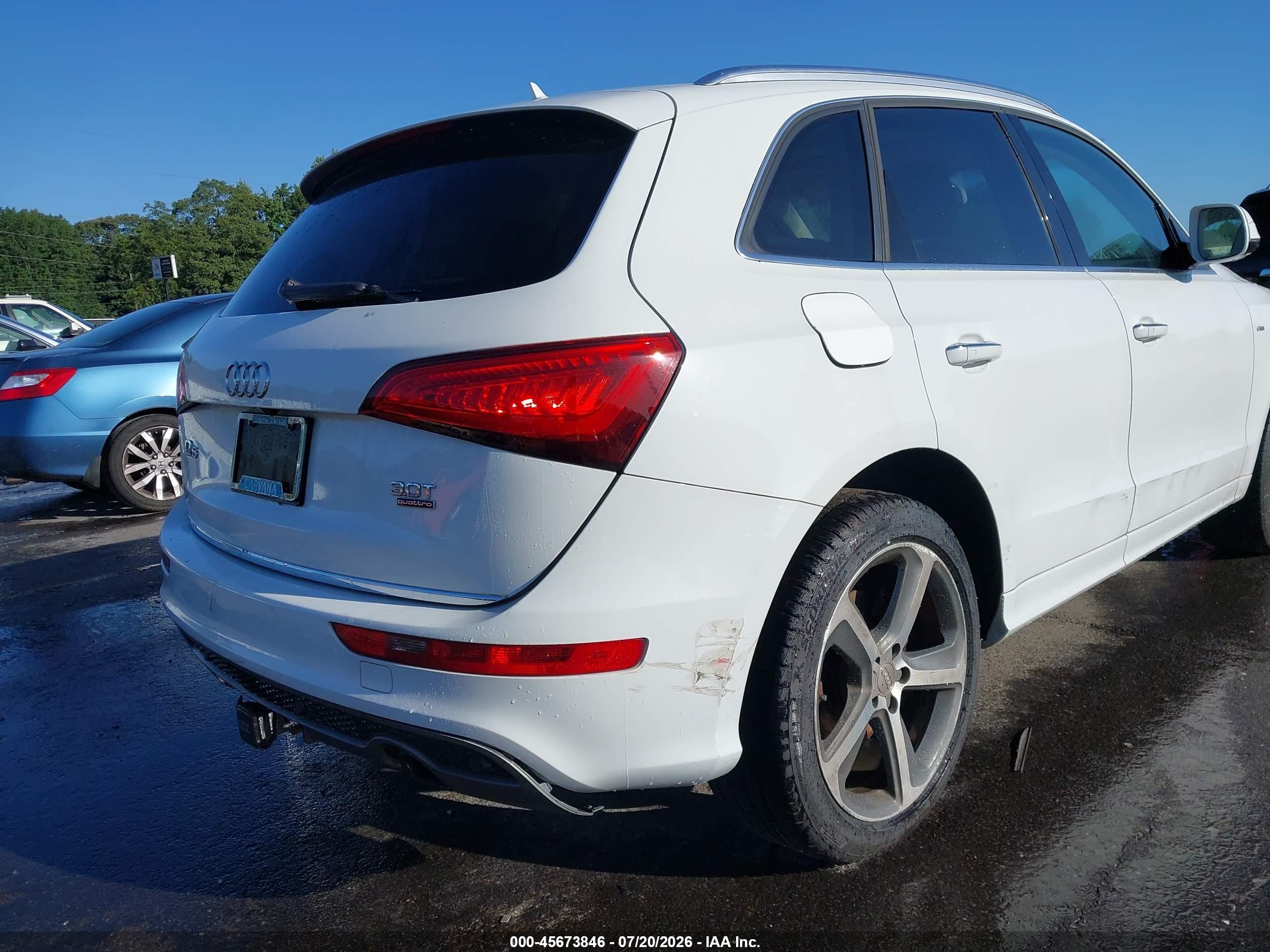 2015 Audi Q5 3.0t Premium Plus Белый vin: WA1DGAFP2FA115736