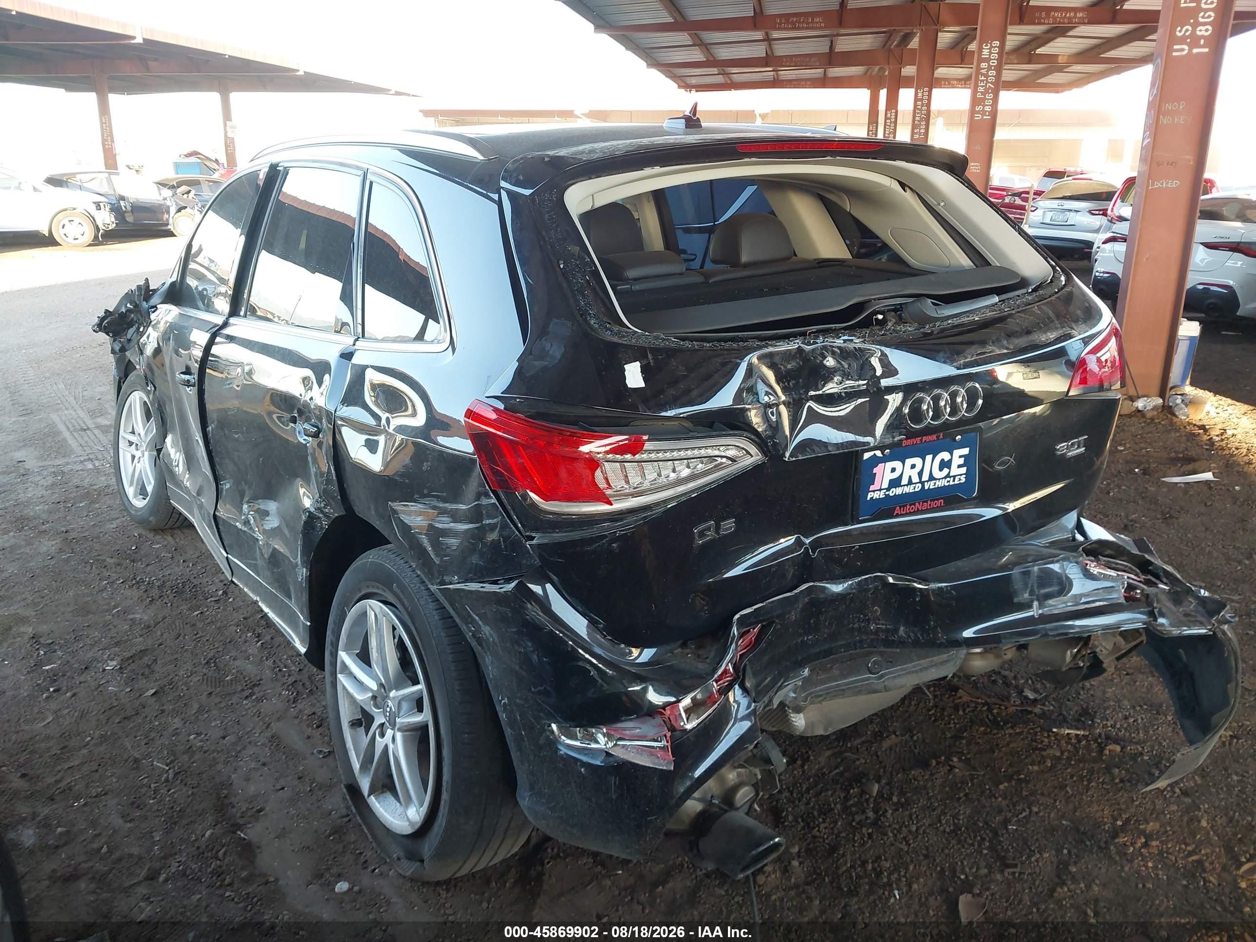 2014 Audi Q5 3.0t Premium Plus Black vin: WA1DGAFP3EA100712