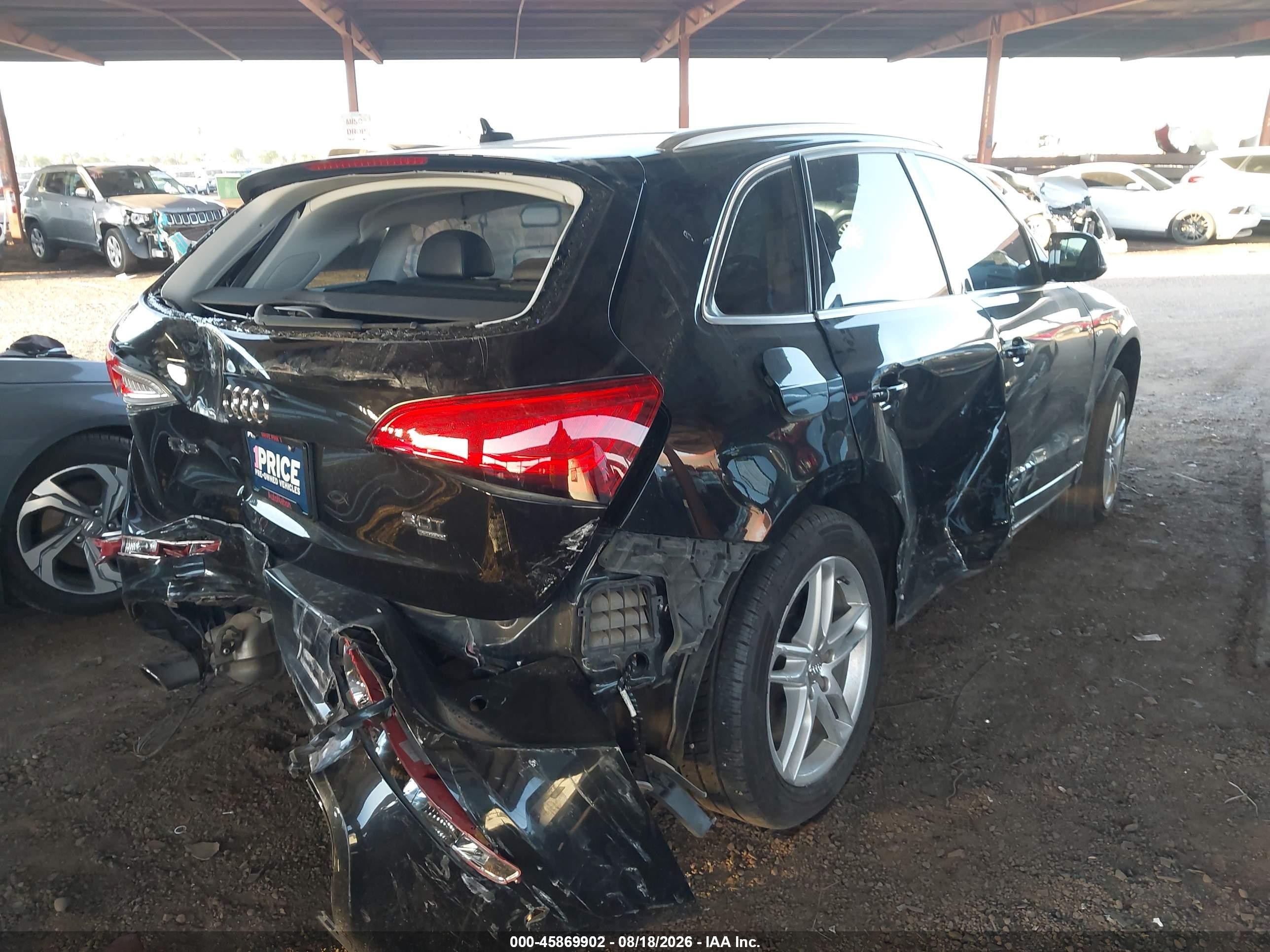 2014 Audi Q5 3.0t Premium Plus Black vin: WA1DGAFP3EA100712