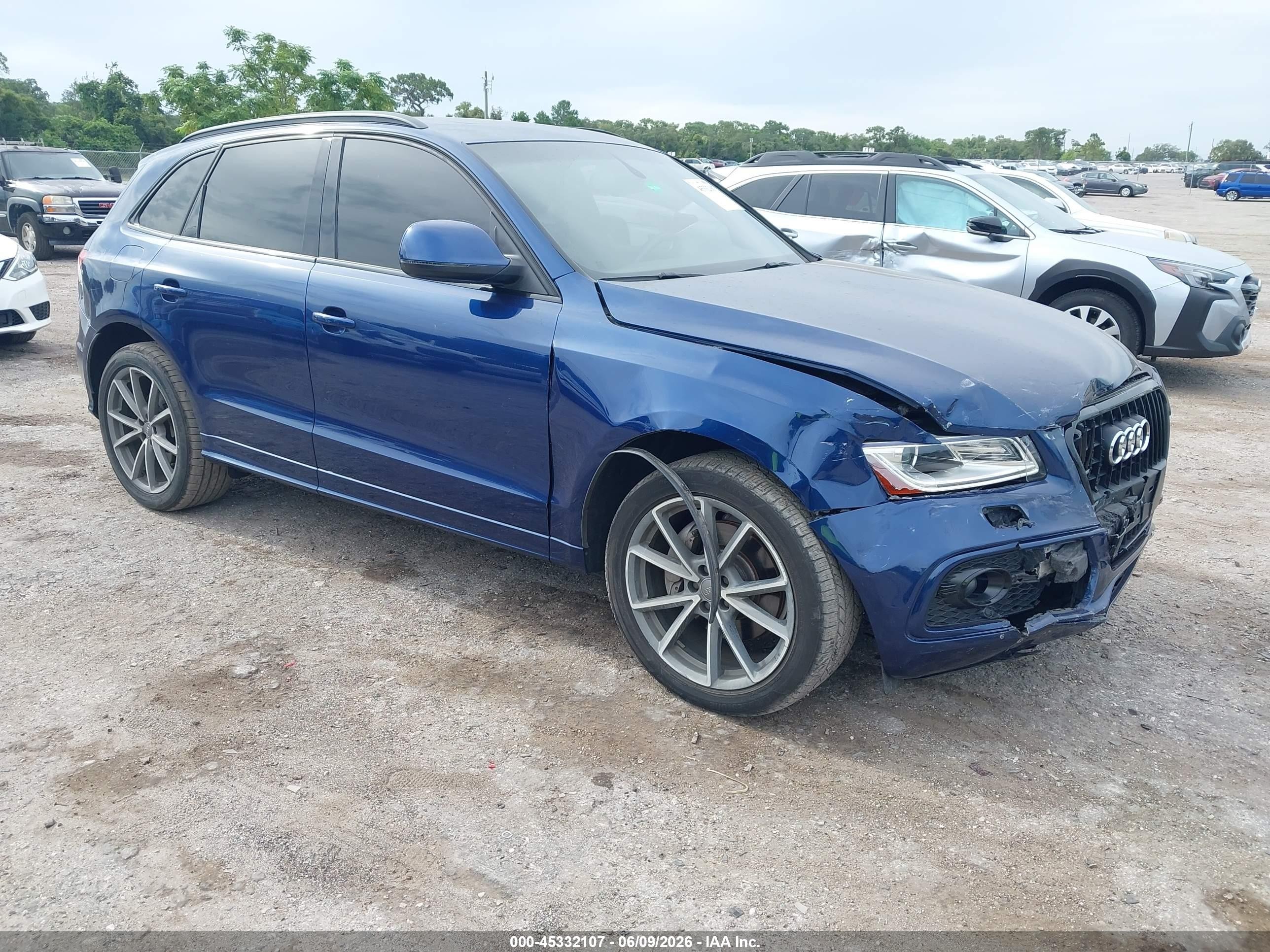 2015 Audi Q5 3.0t Premium Plus Dark Blue vin: WA1DGAFP3FA052310