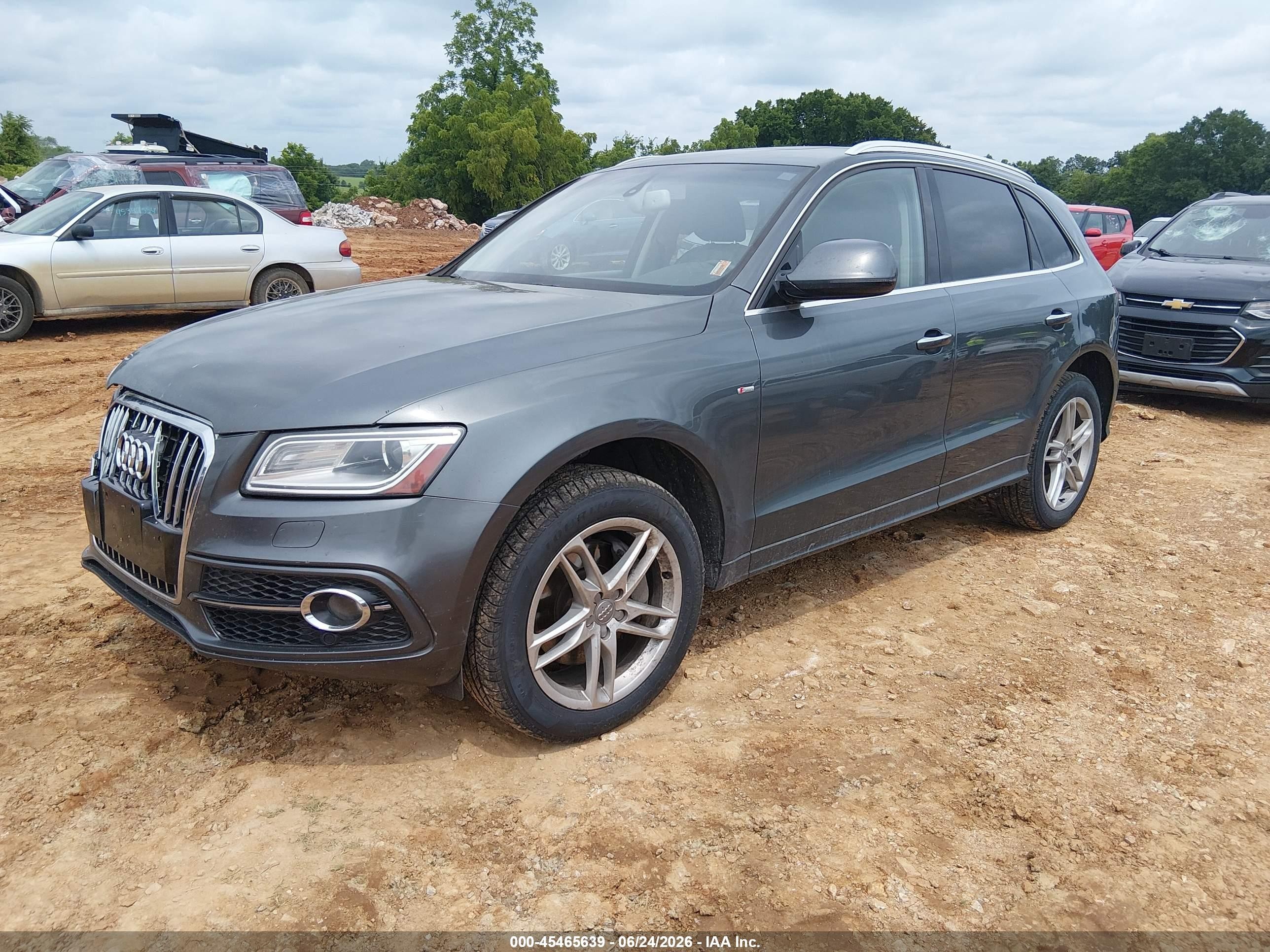 2015 Audi Q5 3.0t Premium Plus Gray vin: WA1DGAFP3FA100002