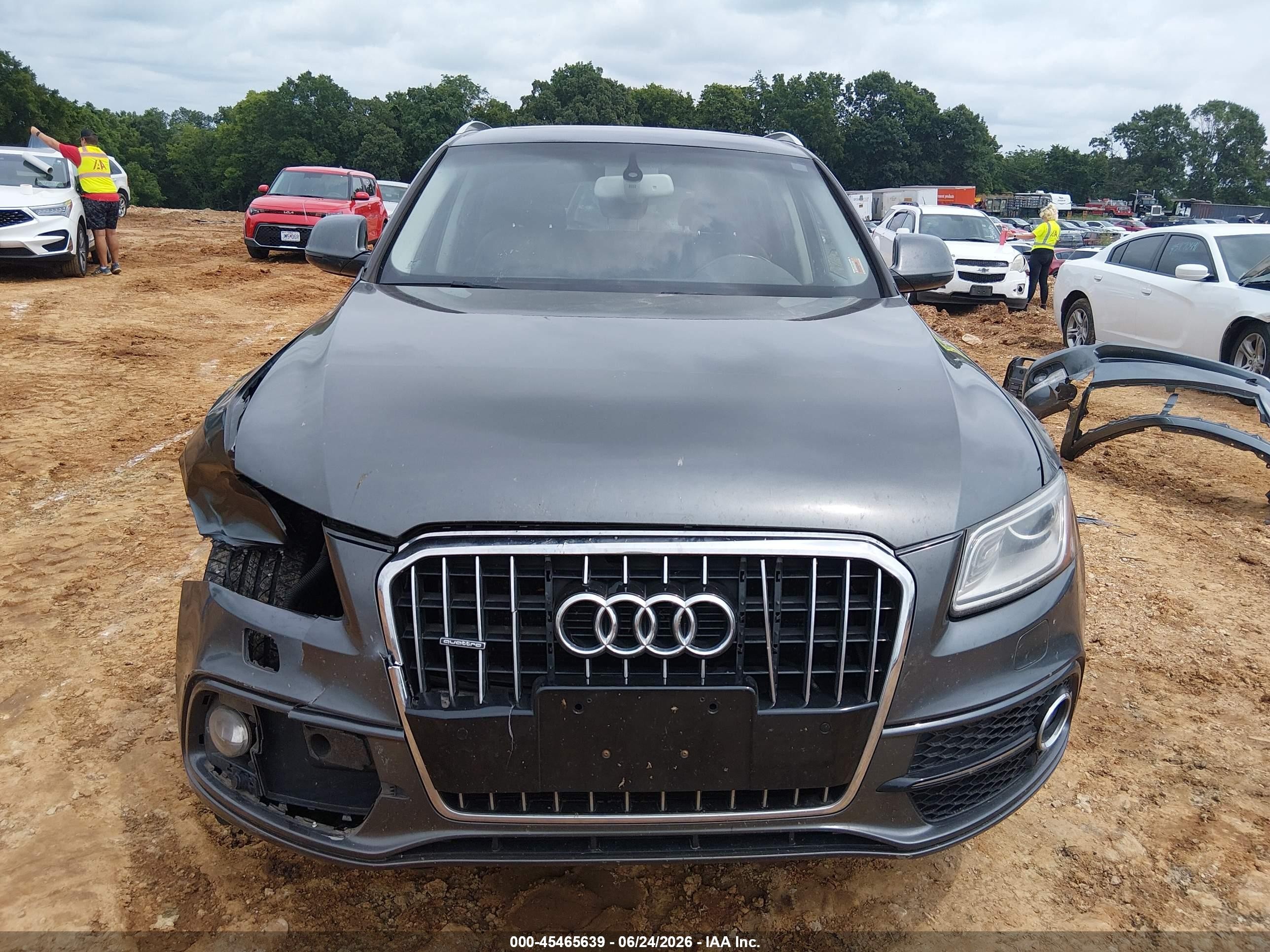 2015 Audi Q5 3.0t Premium Plus Gray vin: WA1DGAFP3FA100002