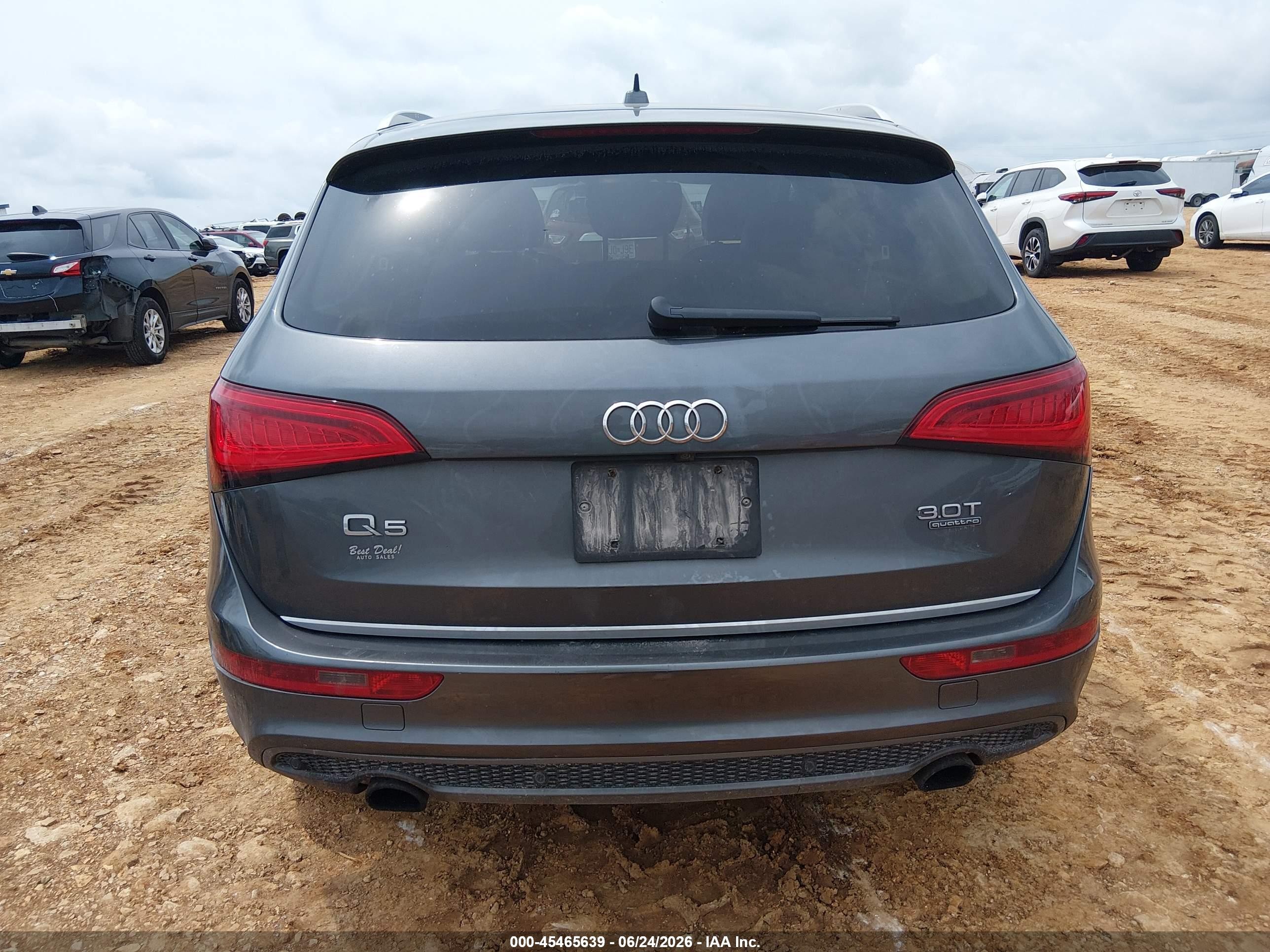 2015 Audi Q5 3.0t Premium Plus Gray vin: WA1DGAFP3FA100002
