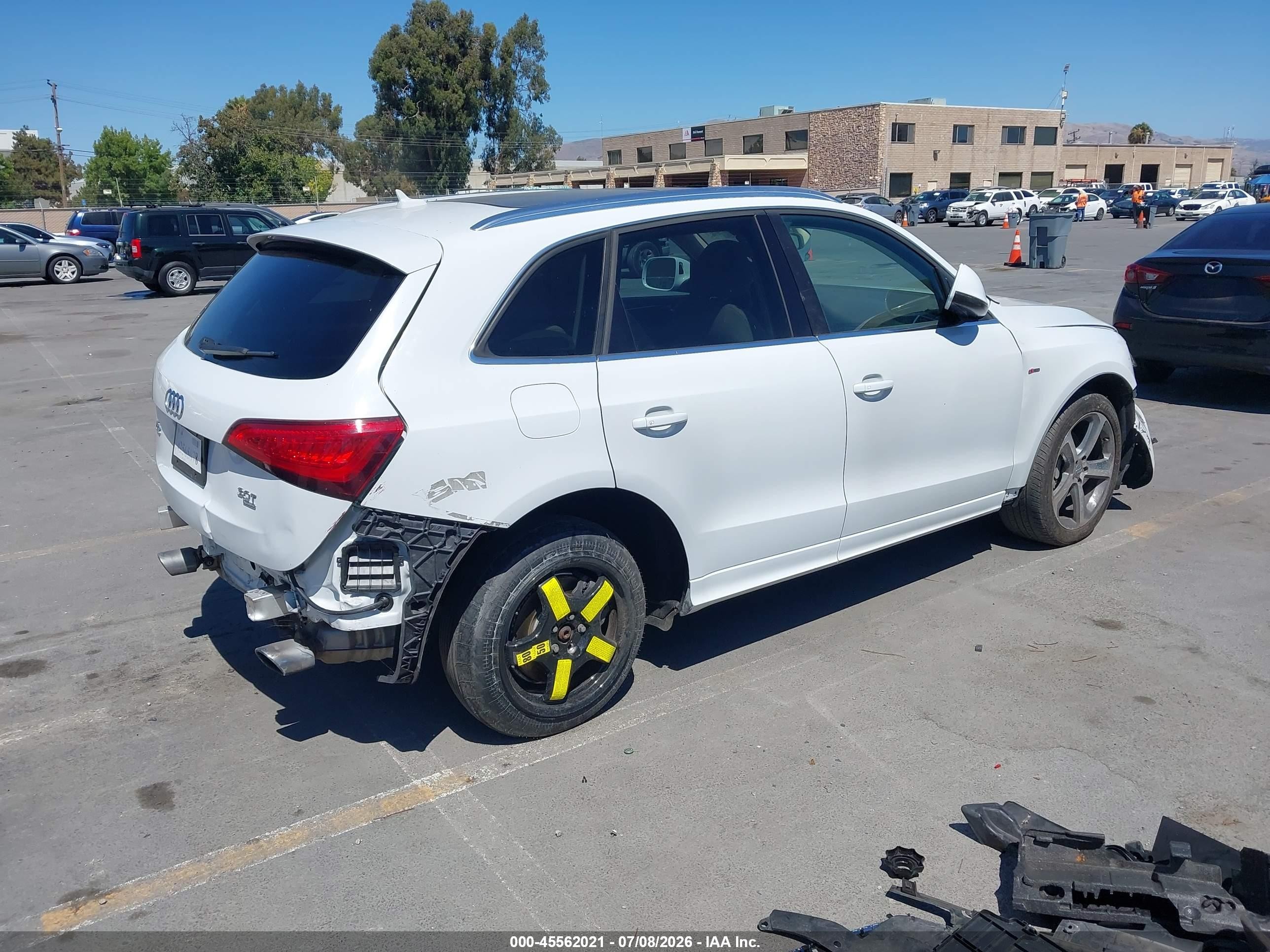2014 Audi Q5 3.0t Premium Plus White vin: WA1DGAFP4EA059538