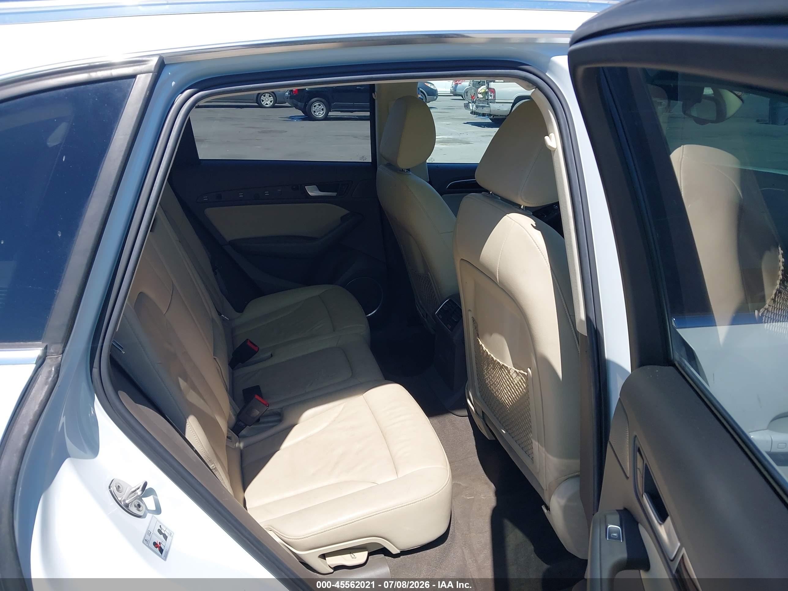 2014 Audi Q5 3.0t Premium Plus White vin: WA1DGAFP4EA059538