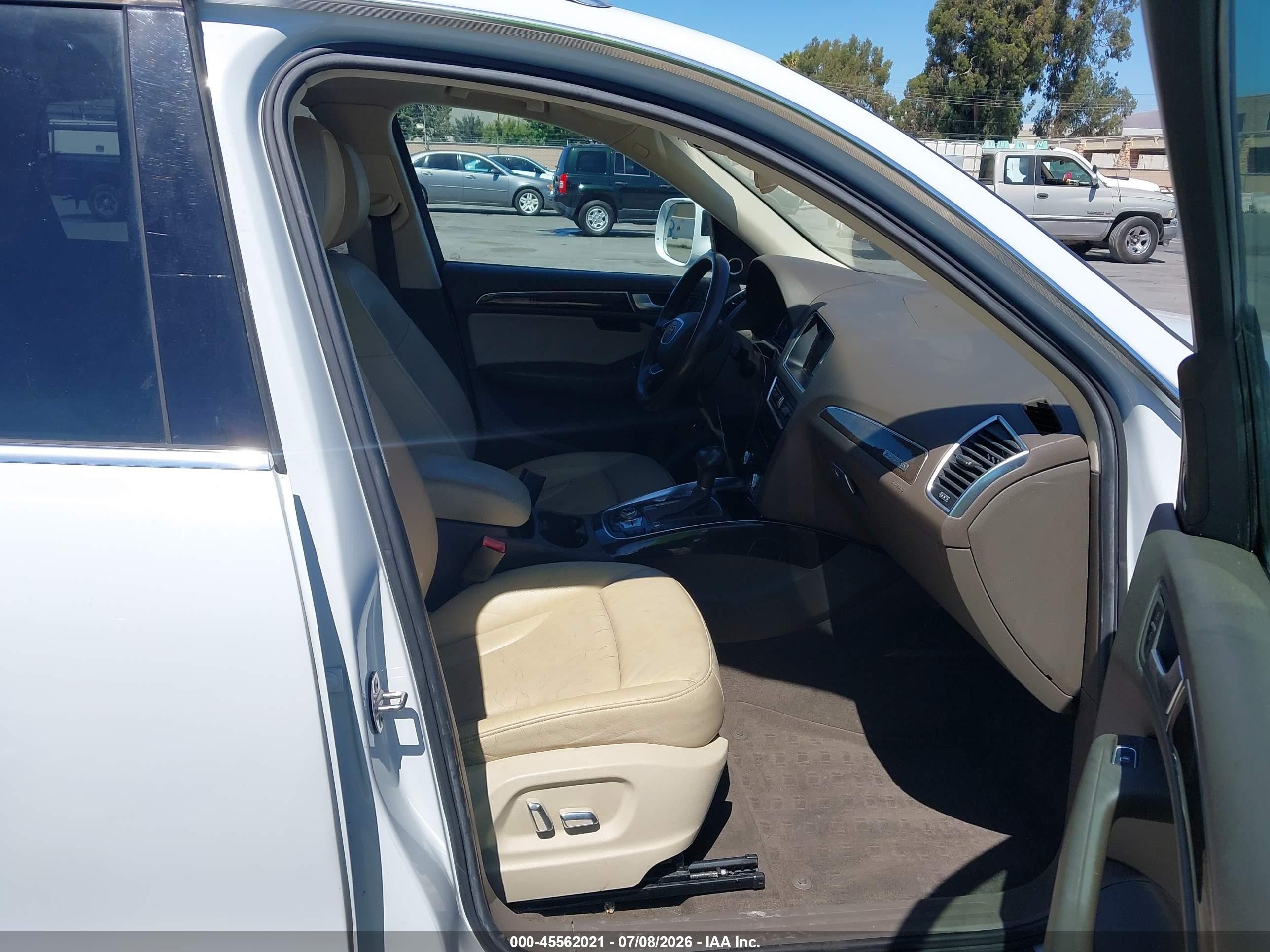 2014 Audi Q5 3.0t Premium Plus White vin: WA1DGAFP4EA059538