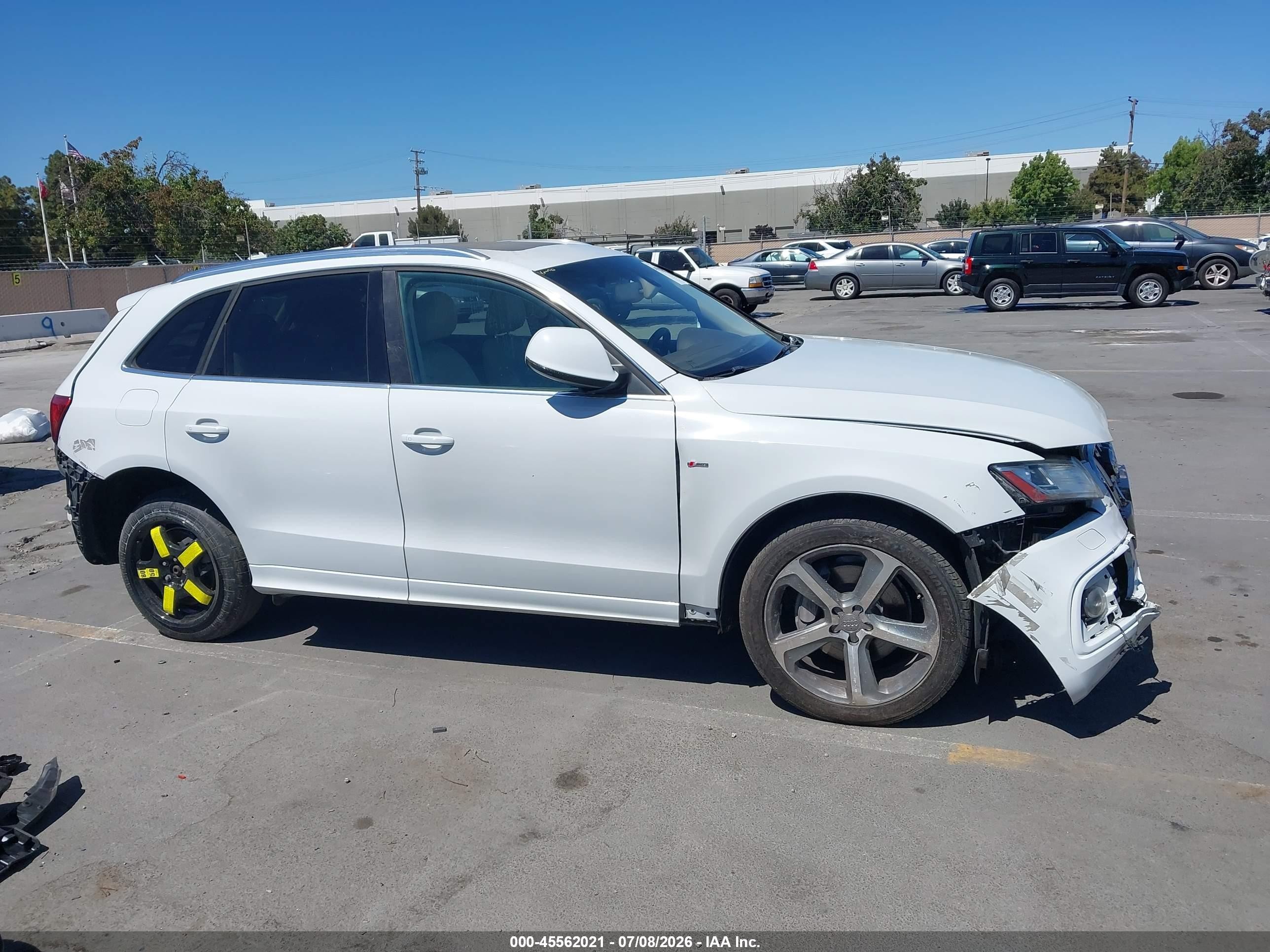 2014 Audi Q5 3.0t Premium Plus White vin: WA1DGAFP4EA059538