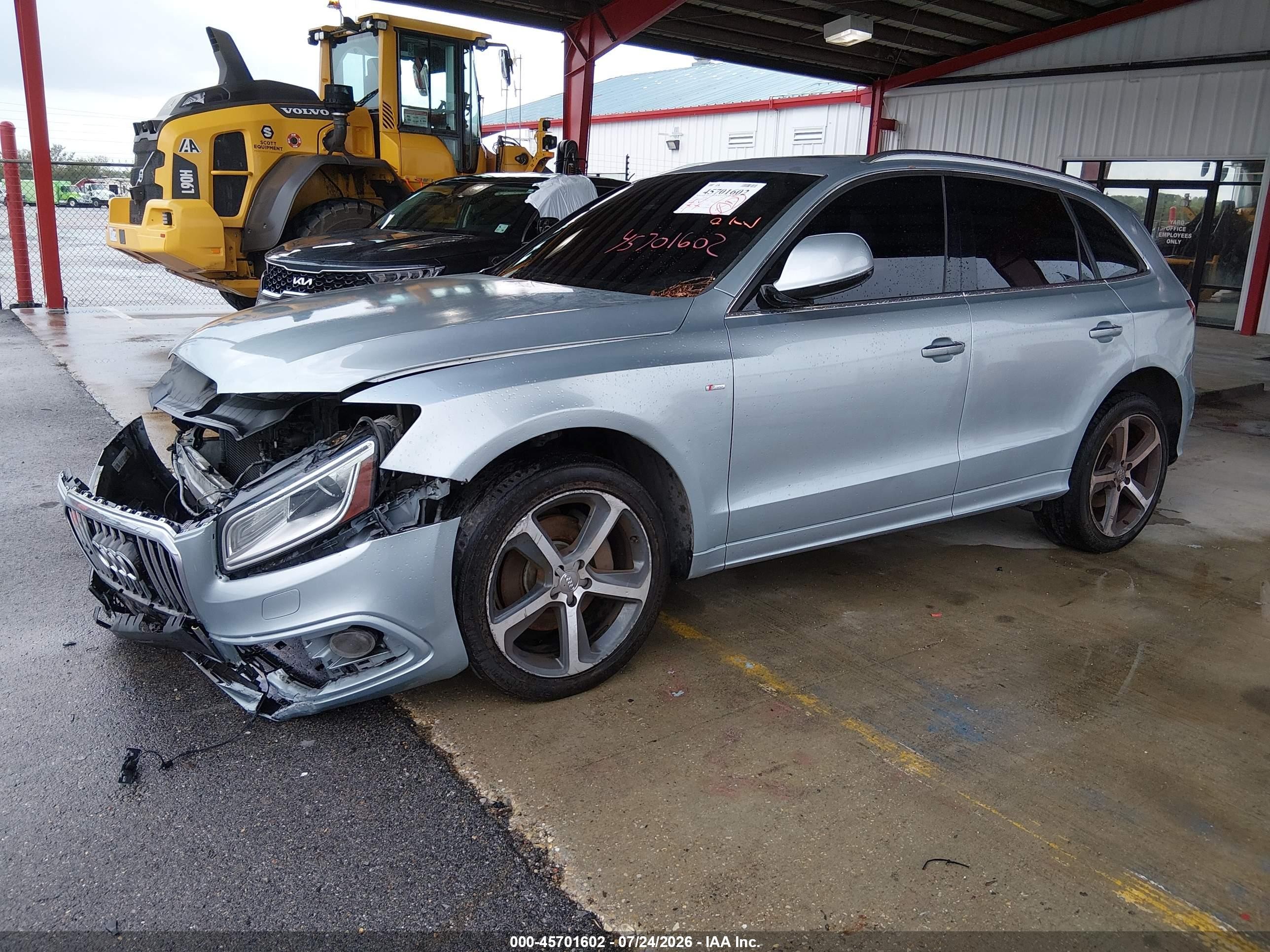 2015 Audi Q5 3.0t Premium Plus Light Blue vin: WA1DGAFP4FA119805