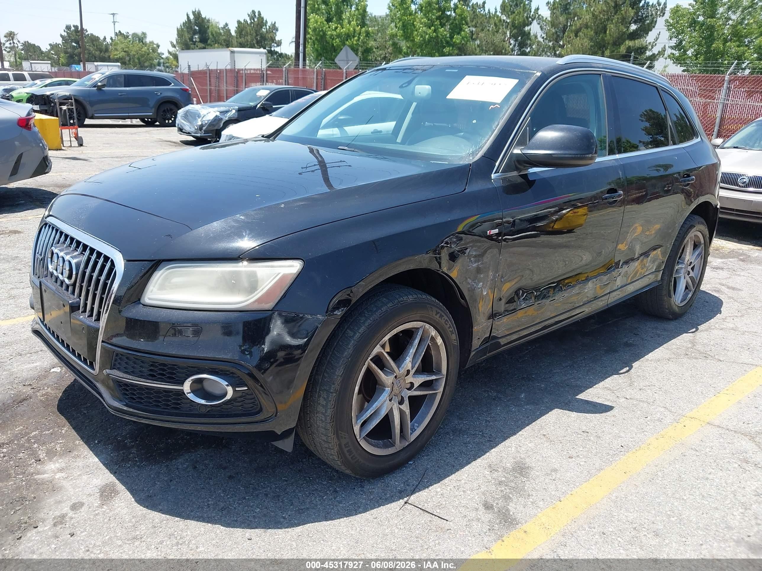 2013 Audi Q5 3.0t Premium Plus Black vin: WA1DGAFP5DA040253