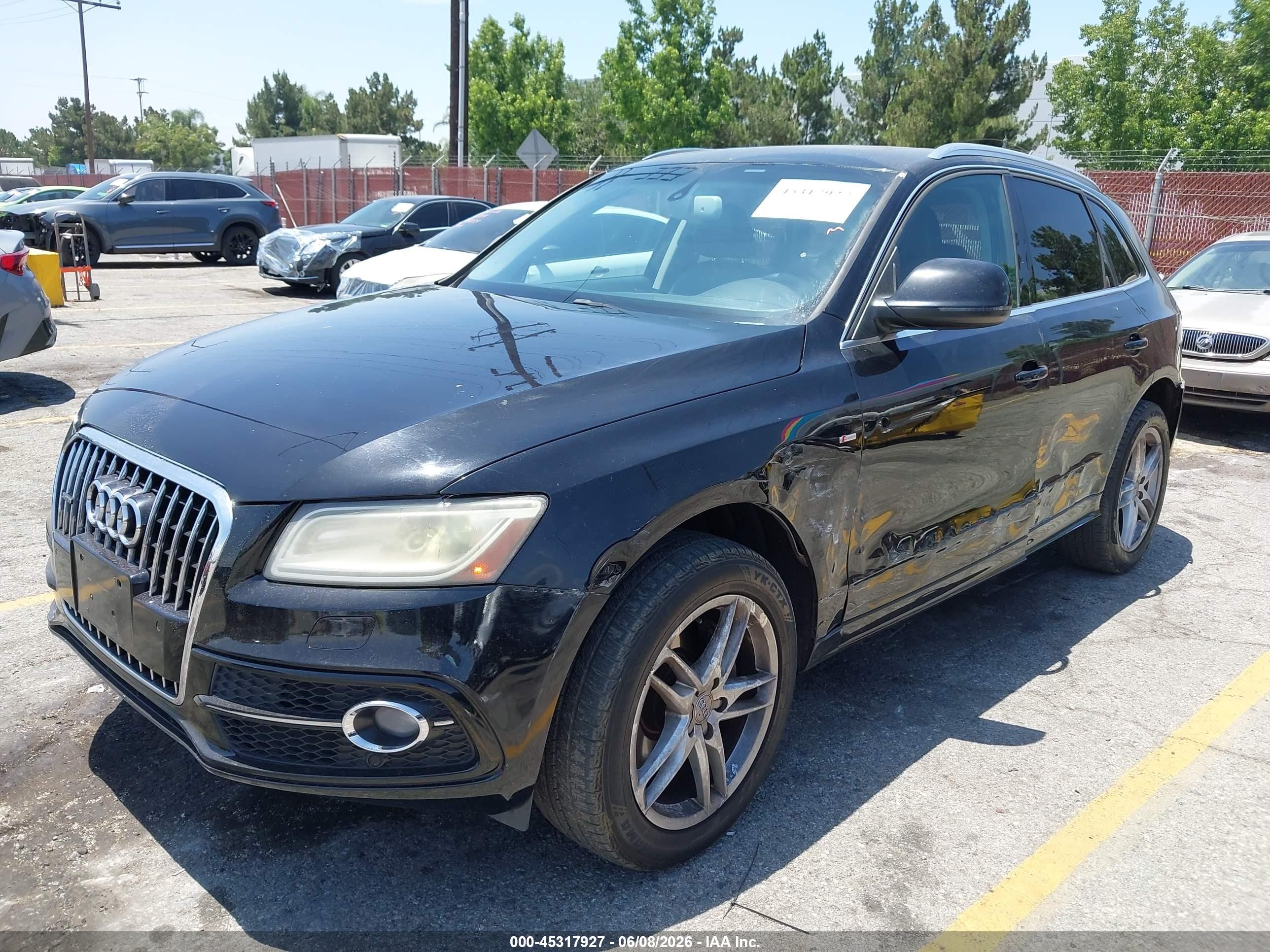2013 Audi Q5 3.0t Premium Plus Black vin: WA1DGAFP5DA040253