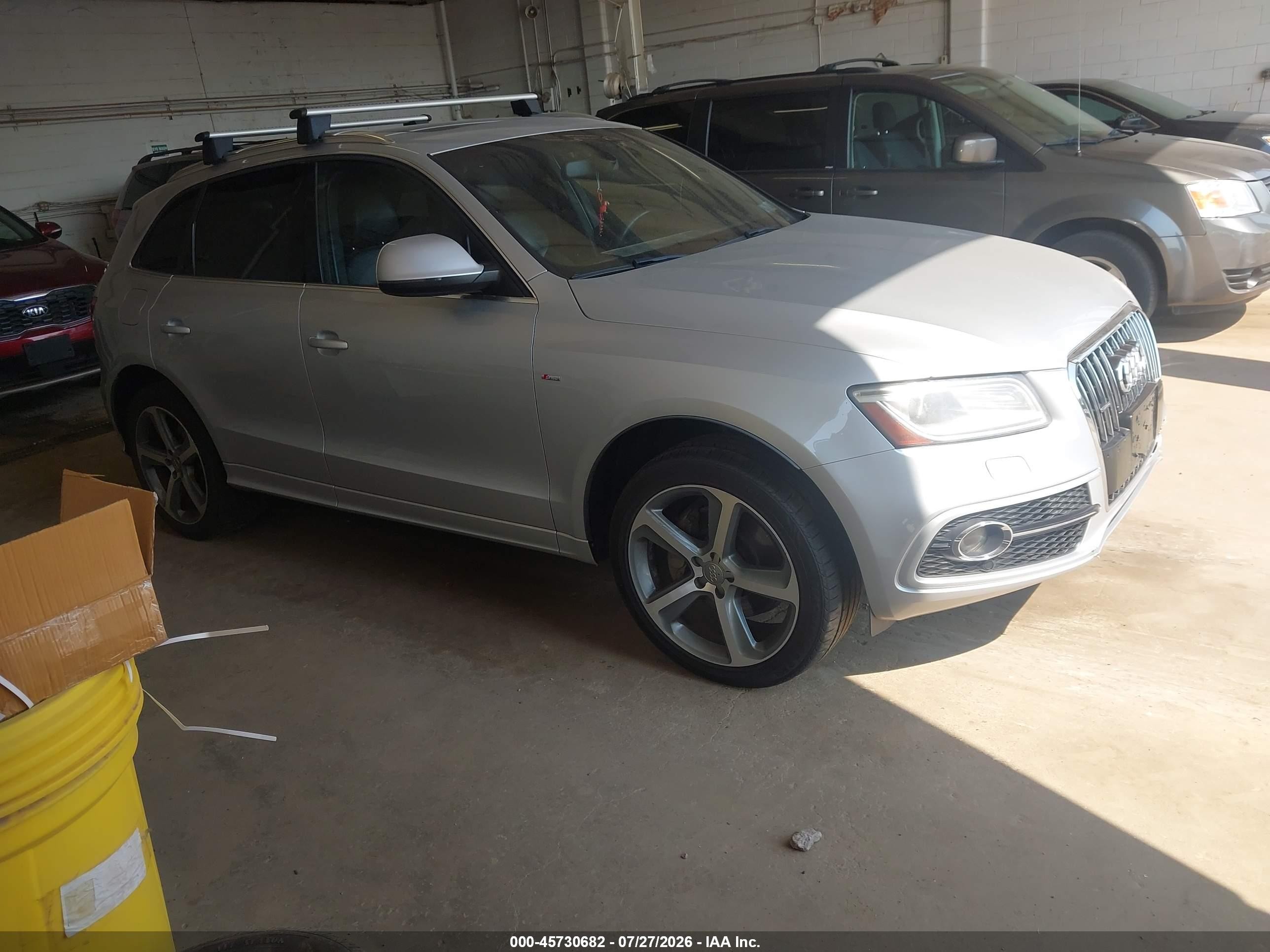 2013 Audi Q5 3.0t Premium Plus Silver vin: WA1DGAFP5DA066478