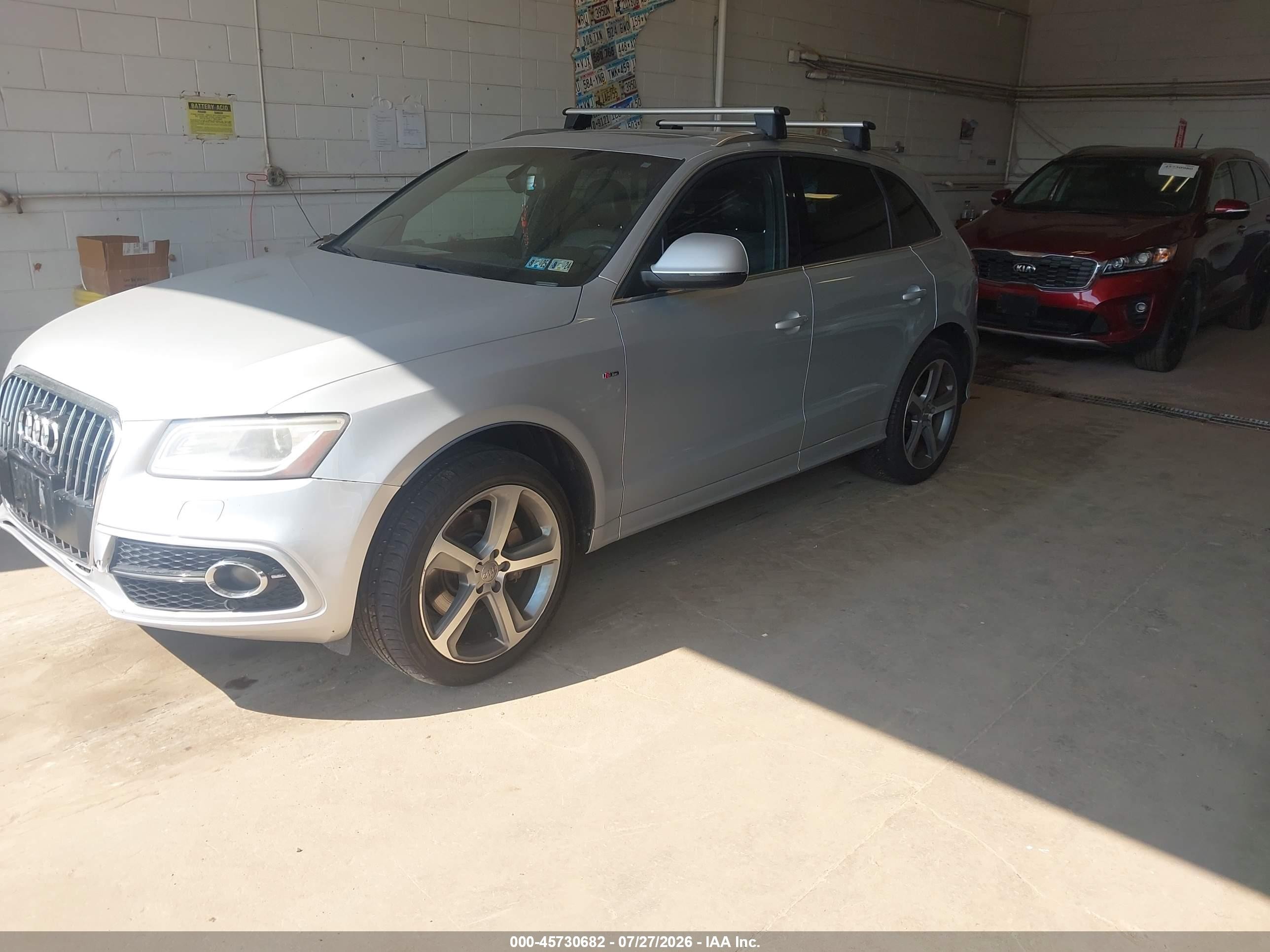 2013 Audi Q5 3.0t Premium Plus Silver vin: WA1DGAFP5DA066478
