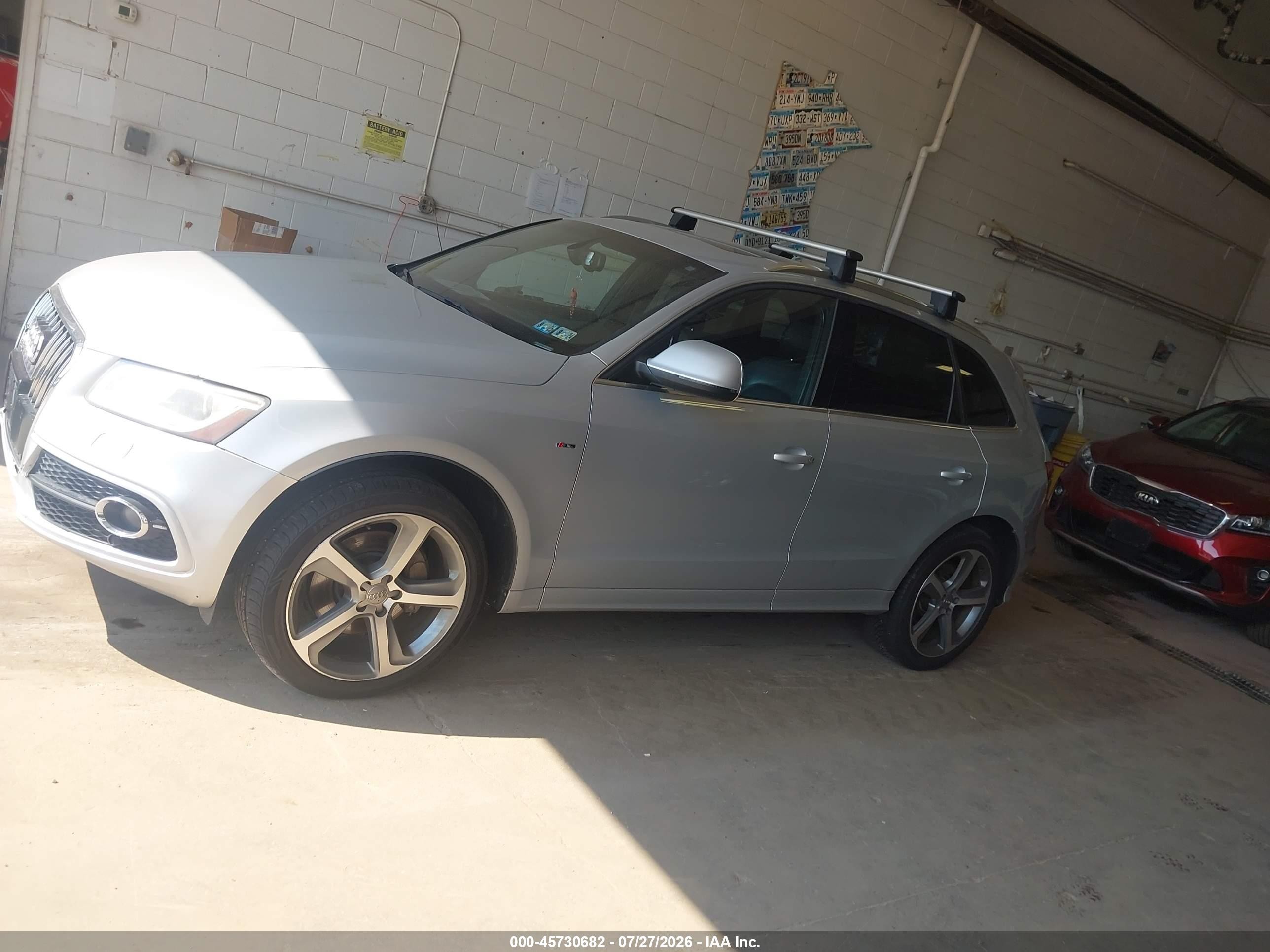 2013 Audi Q5 3.0t Premium Plus Silver vin: WA1DGAFP5DA066478
