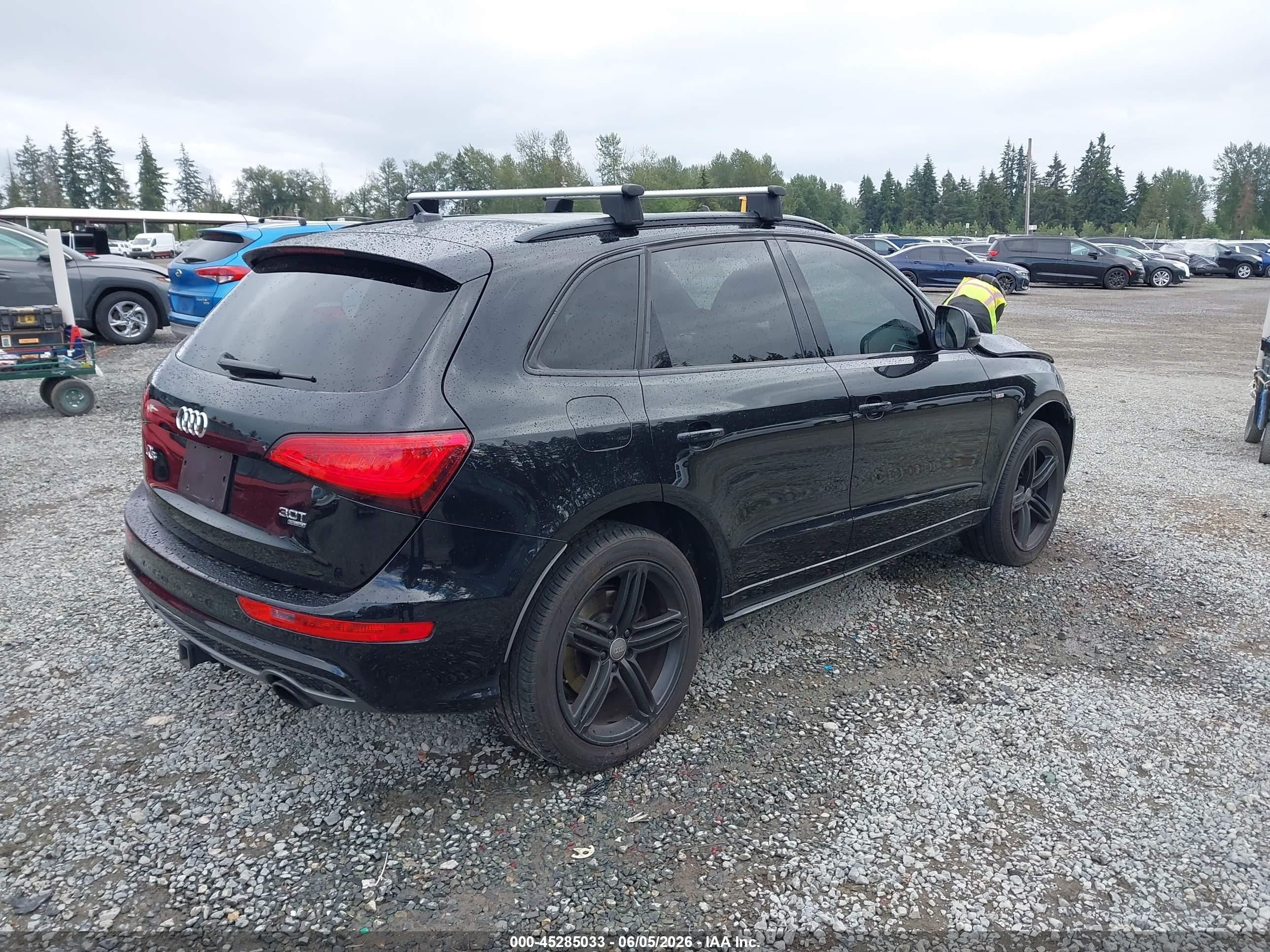 2014 Audi Q5 3.0t Premium Plus Black vin: WA1DGAFP5EA035491