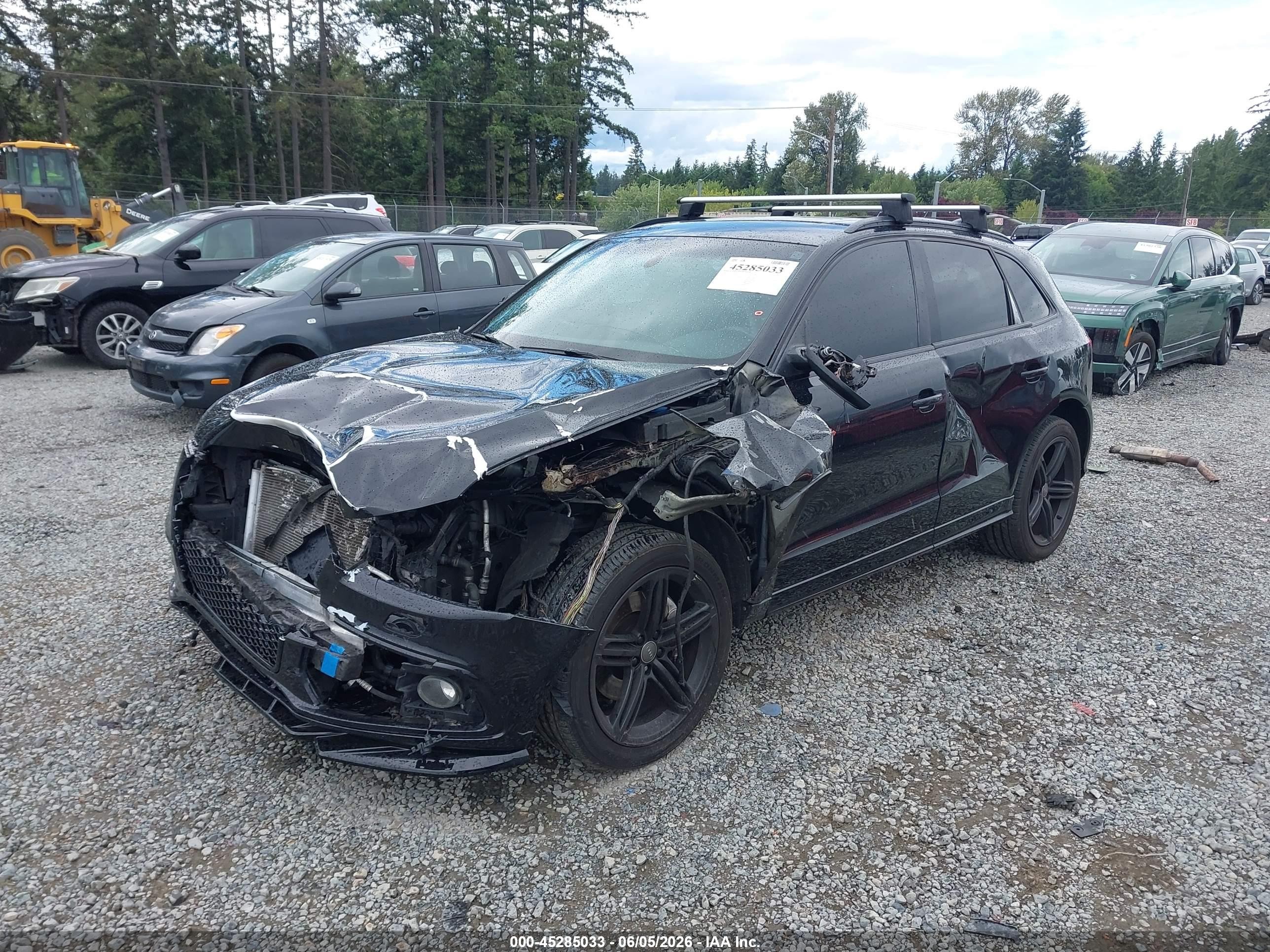 2014 Audi Q5 3.0t Premium Plus Black vin: WA1DGAFP5EA035491