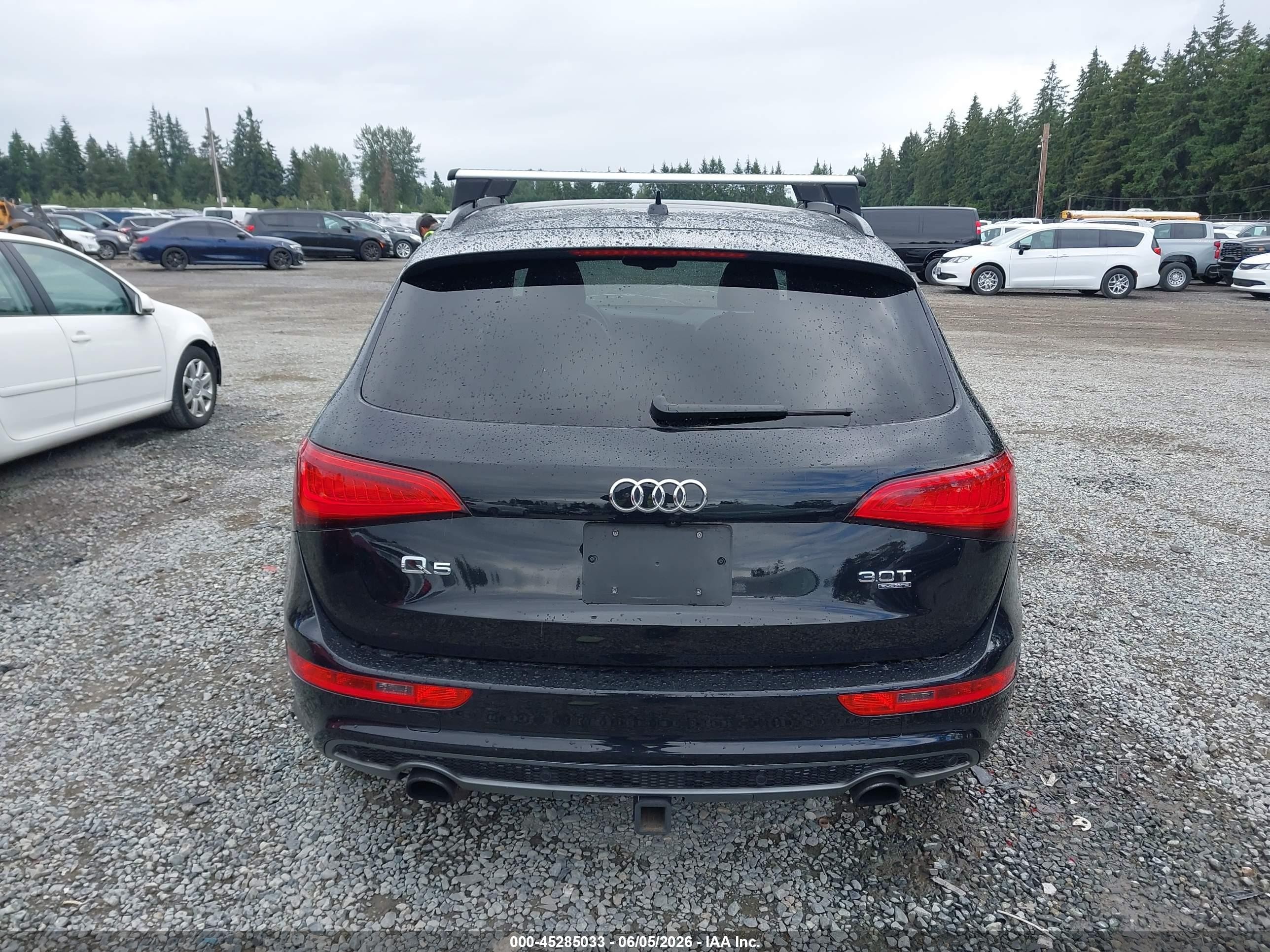 2014 Audi Q5 3.0t Premium Plus Black vin: WA1DGAFP5EA035491