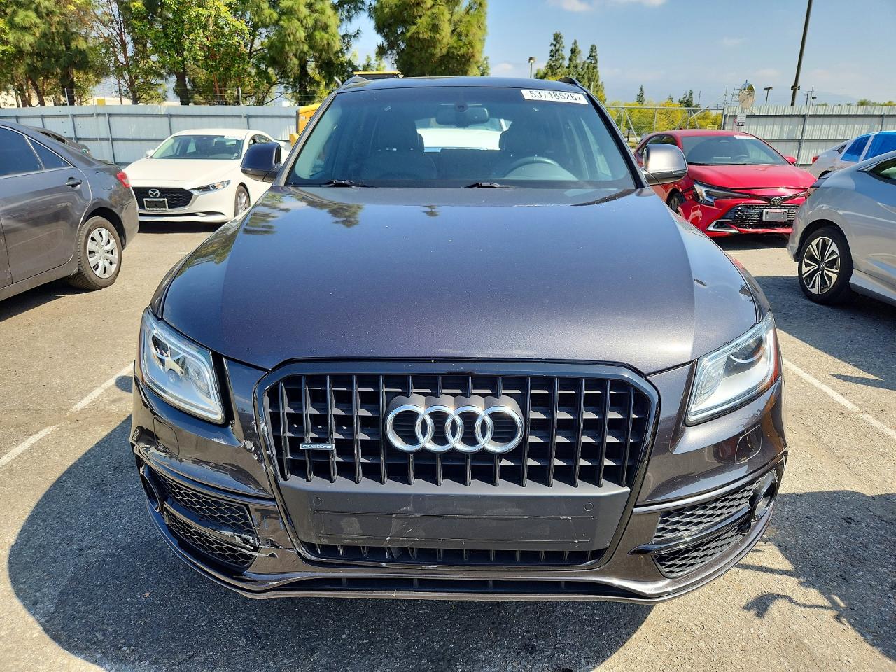 2014 Audi Q5 Premium Plus Gray vin: WA1DGAFP5EA050394