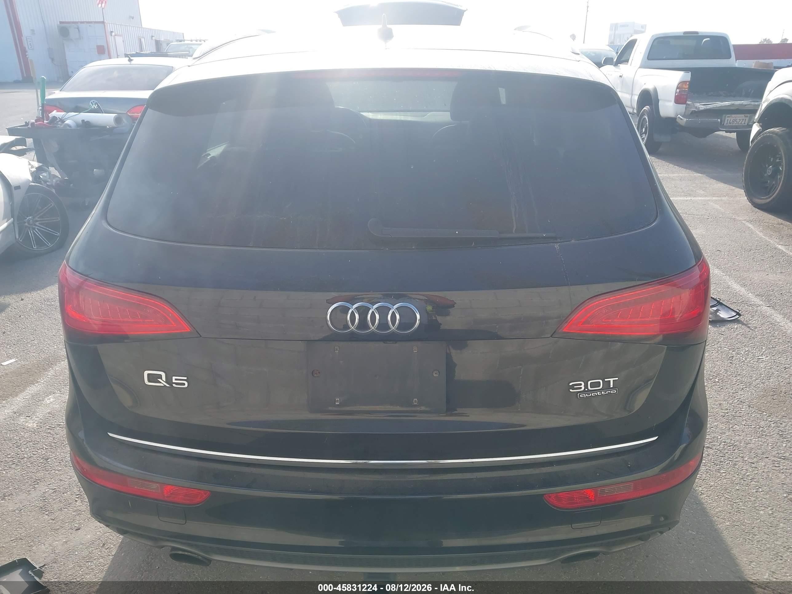 2015 Audi Q5 3.0t Premium Plus Black vin: WA1DGAFP5FA083333