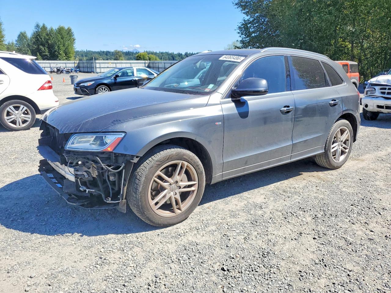 2015 Audi Q5 Premium Plus Gray vin: WA1DGAFP5FA139903