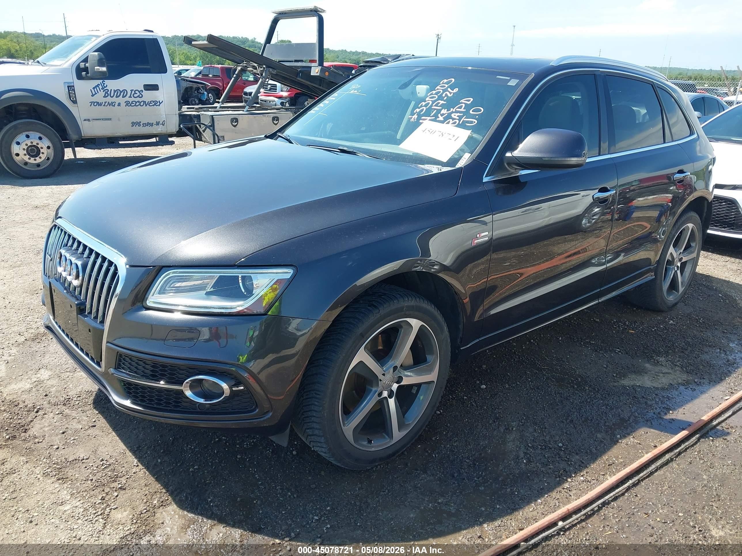 2015 Audi Q5 3.0t Premium Plus Gray vin: WA1DGAFP6FA057565