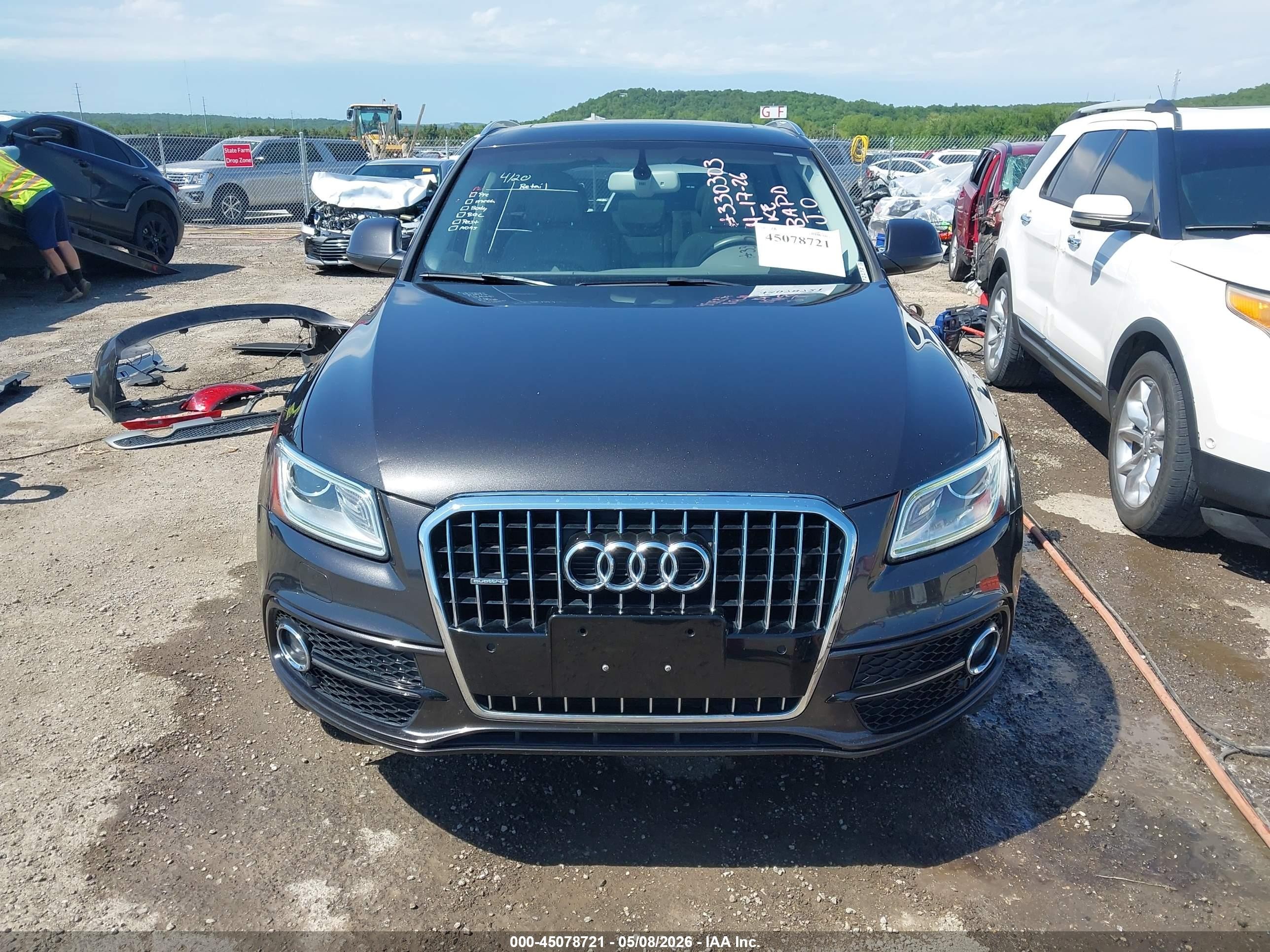 2015 Audi Q5 3.0t Premium Plus Gray vin: WA1DGAFP6FA057565