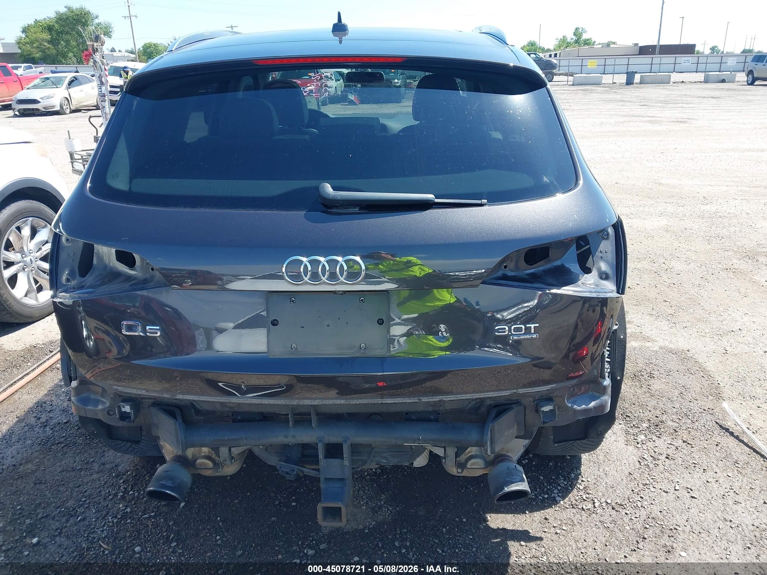 2015 Audi Q5 3.0t Premium Plus Gray vin: WA1DGAFP6FA057565