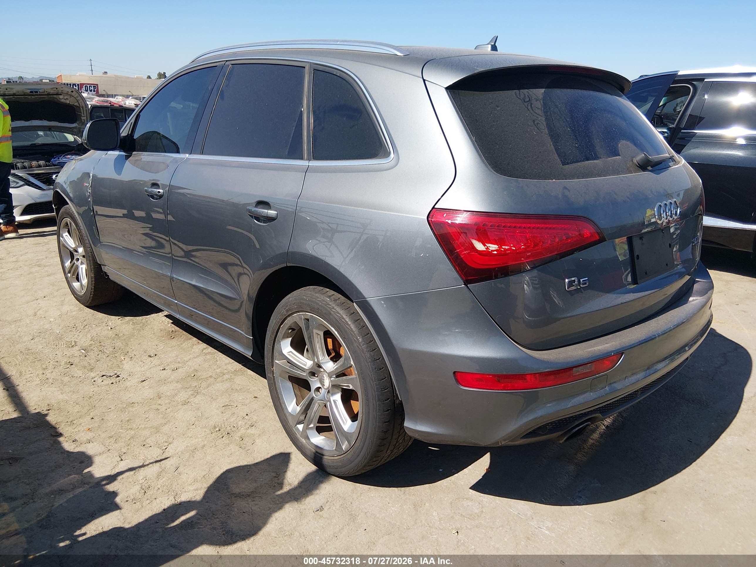2013 Audi Q5 3.0t Premium Plus Gray vin: WA1DGAFP7DA071858