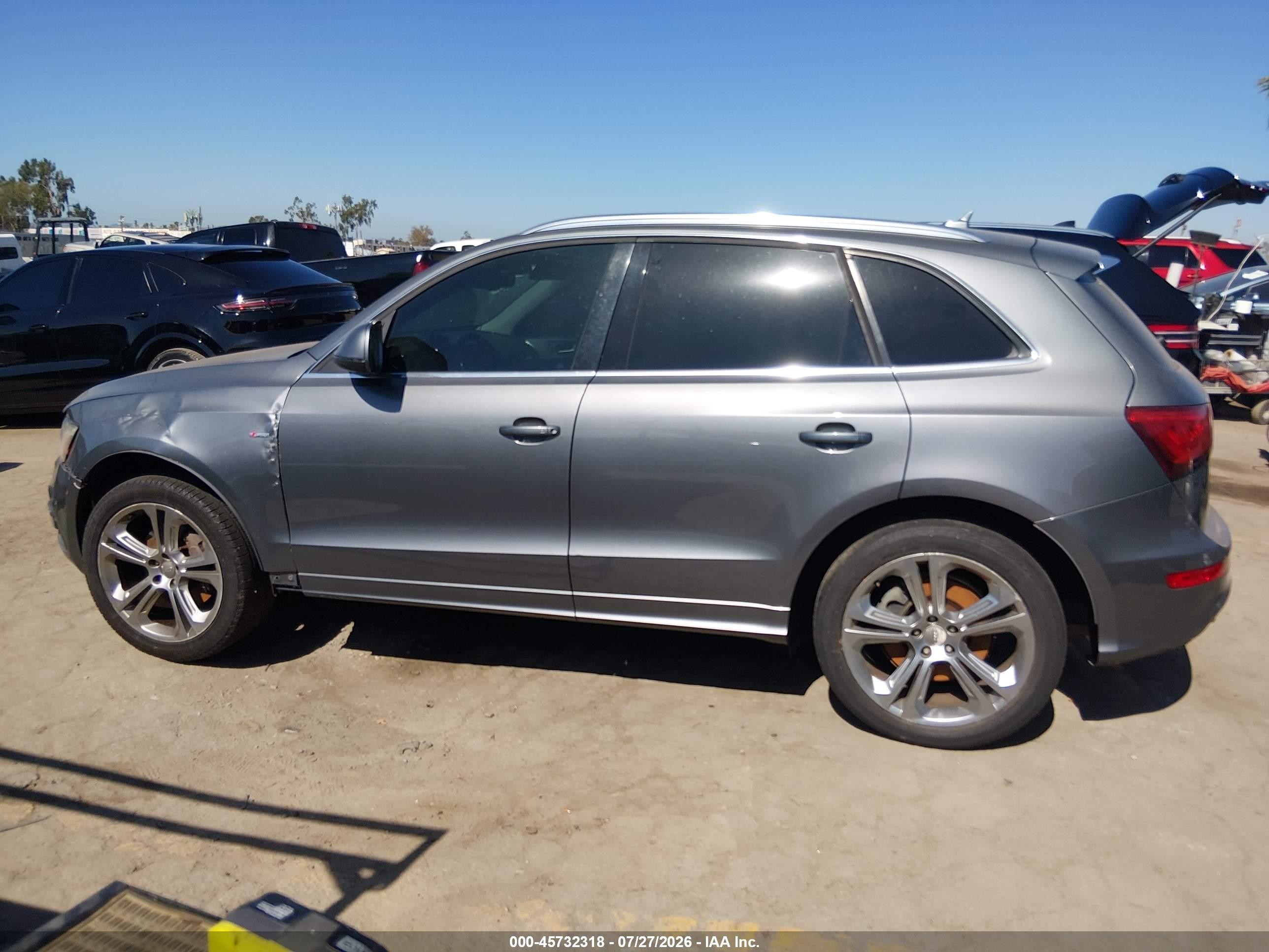 2013 Audi Q5 3.0t Premium Plus Gray vin: WA1DGAFP7DA071858