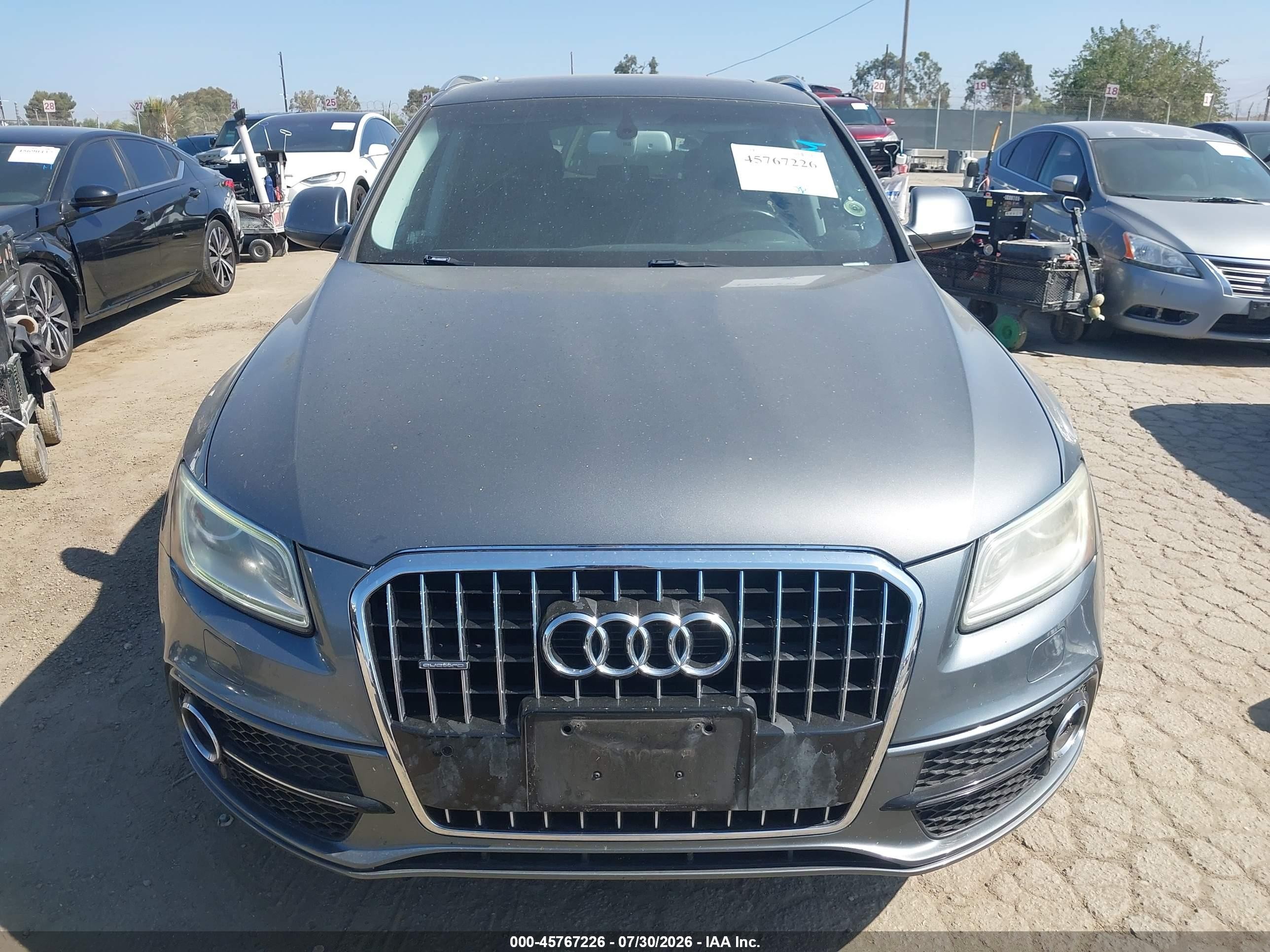 2015 Audi Q5 3.0t Premium Plus Gray vin: WA1DGAFP7FA042850