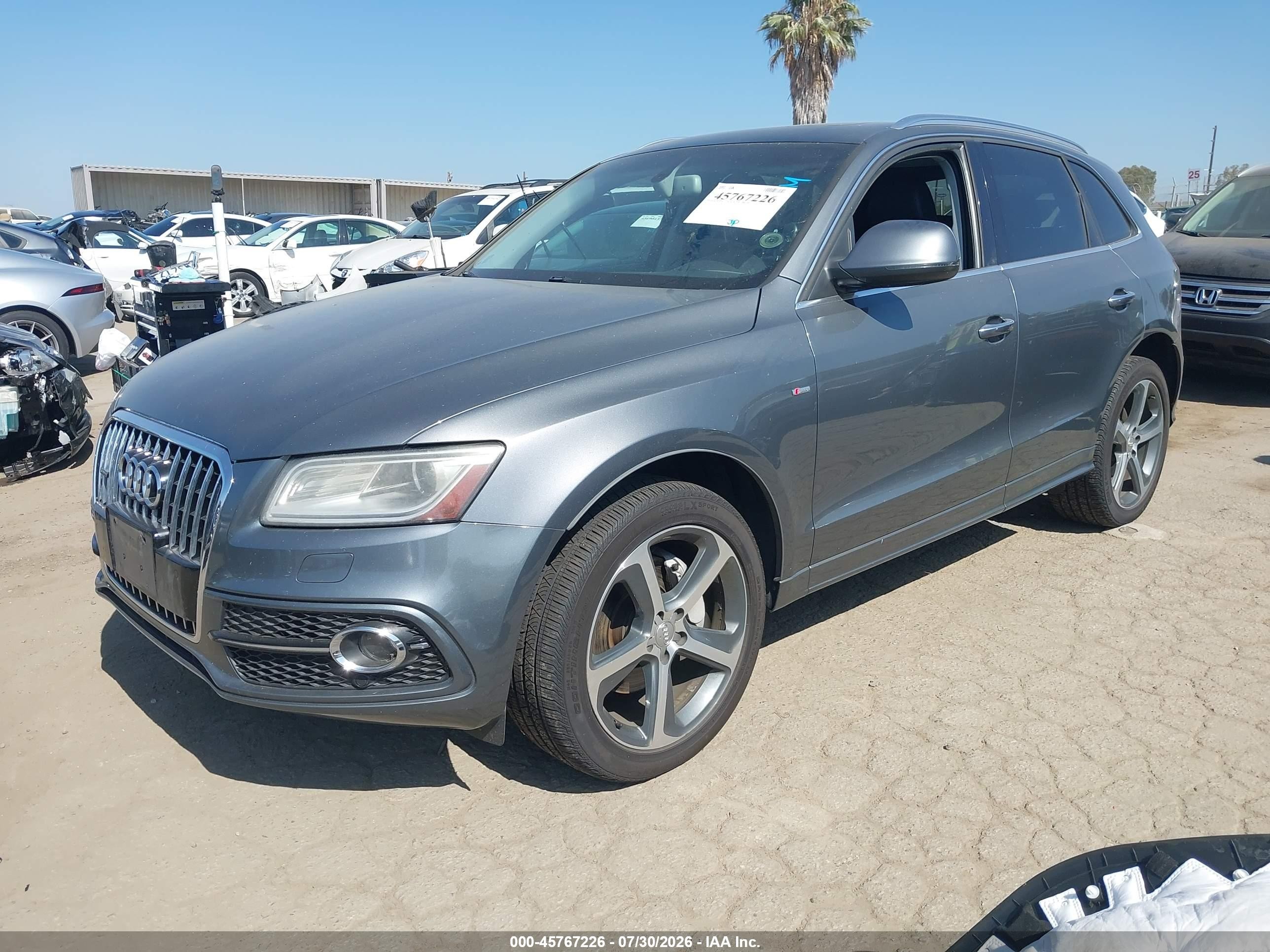 2015 Audi Q5 3.0t Premium Plus Gray vin: WA1DGAFP7FA042850