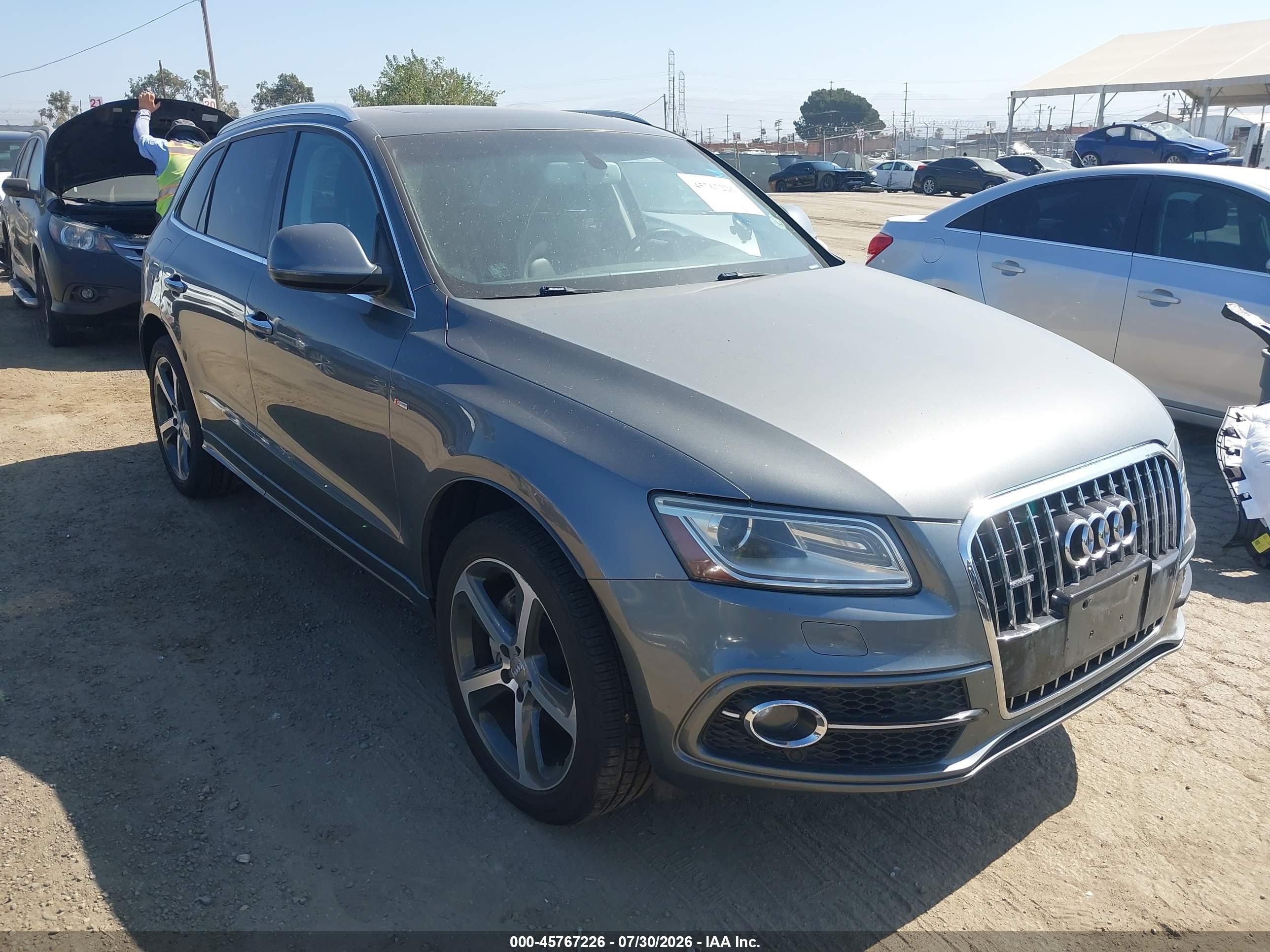 2015 Audi Q5 3.0t Premium Plus Gray vin: WA1DGAFP7FA042850