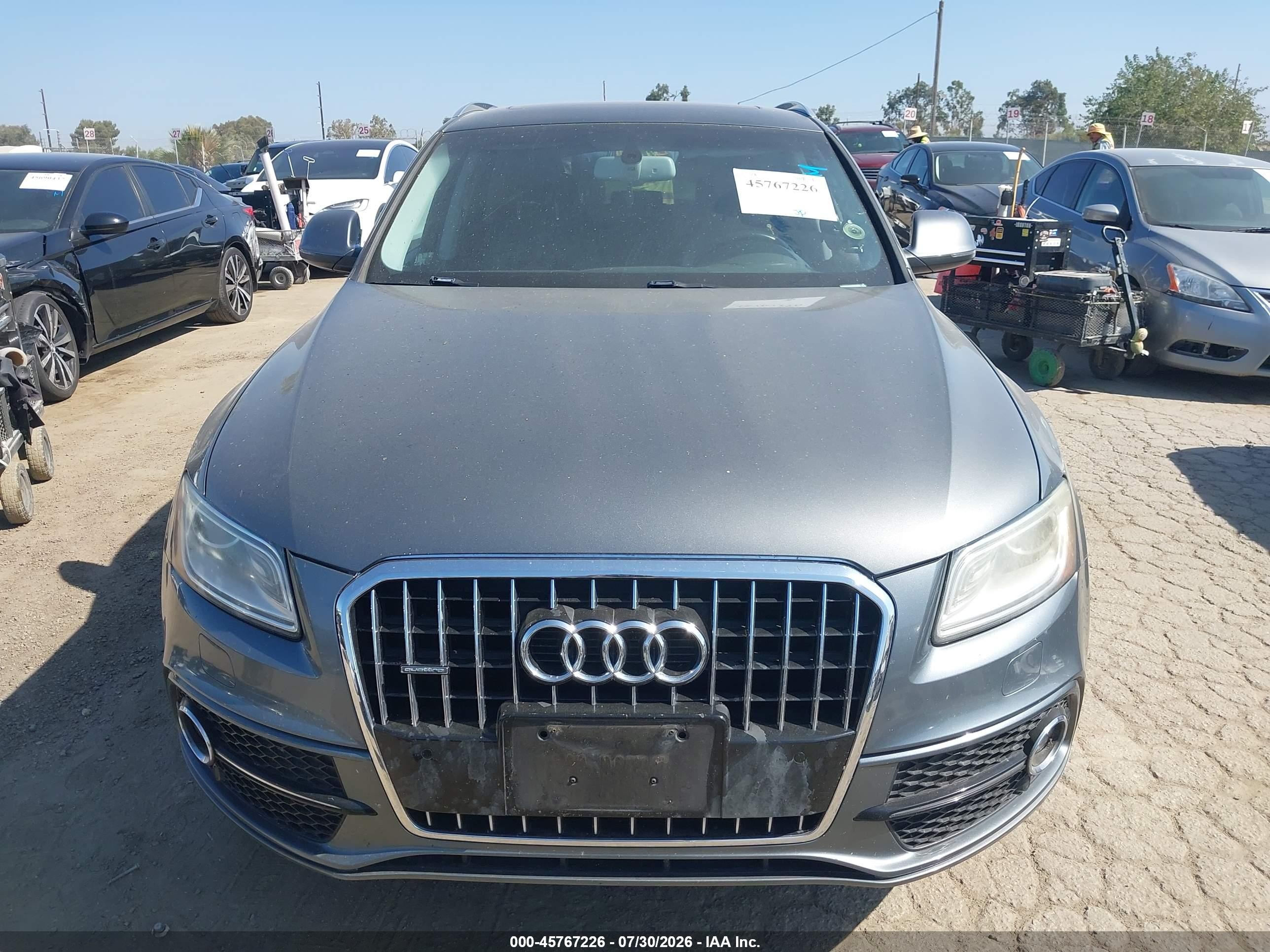 2015 Audi Q5 3.0t Premium Plus Gray vin: WA1DGAFP7FA042850