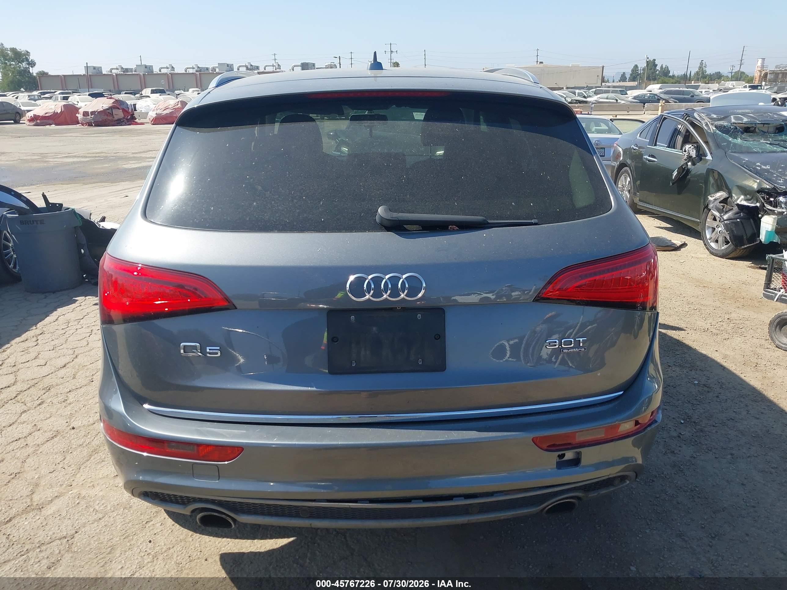 2015 Audi Q5 3.0t Premium Plus Gray vin: WA1DGAFP7FA042850