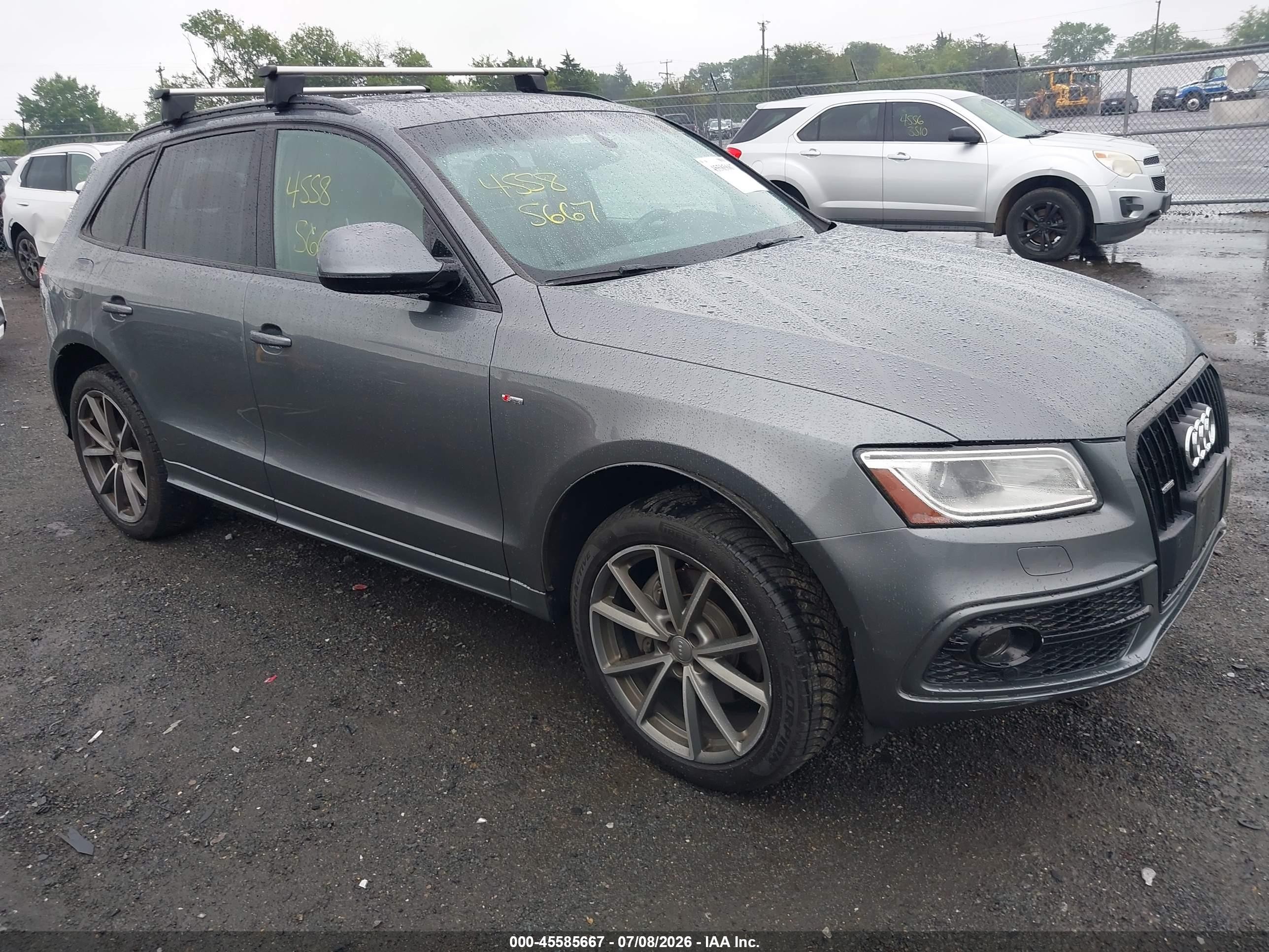 2015 Audi Q5 3.0t Premium Plus Серый vin: WA1DGAFP7FA087061