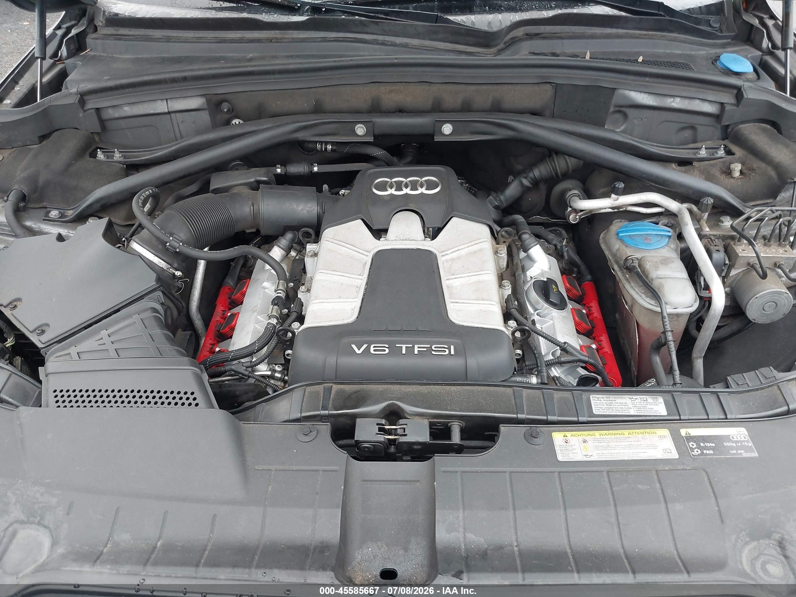 2015 Audi Q5 3.0t Premium Plus Серый vin: WA1DGAFP7FA087061