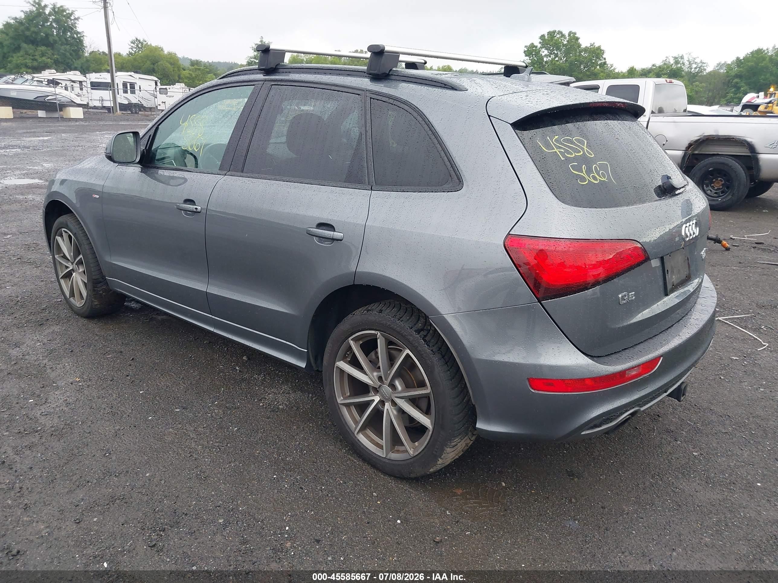 2015 Audi Q5 3.0t Premium Plus Серый vin: WA1DGAFP7FA087061
