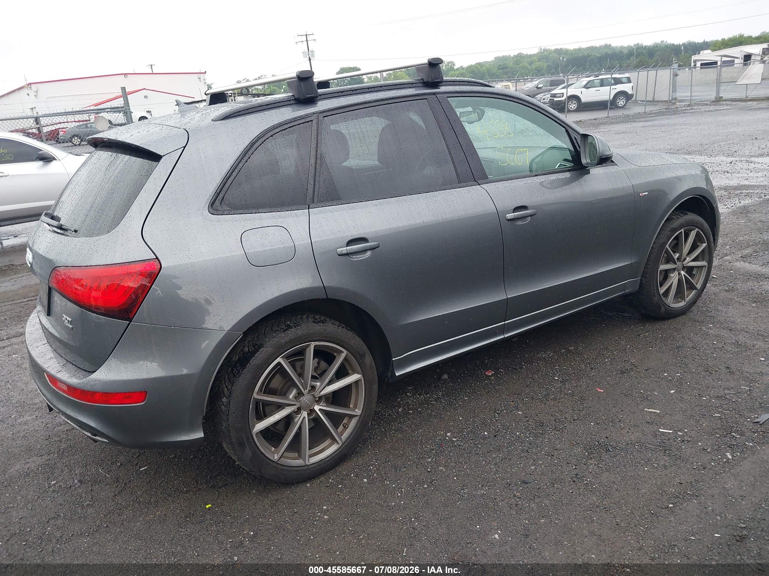 2015 Audi Q5 3.0t Premium Plus Серый vin: WA1DGAFP7FA087061
