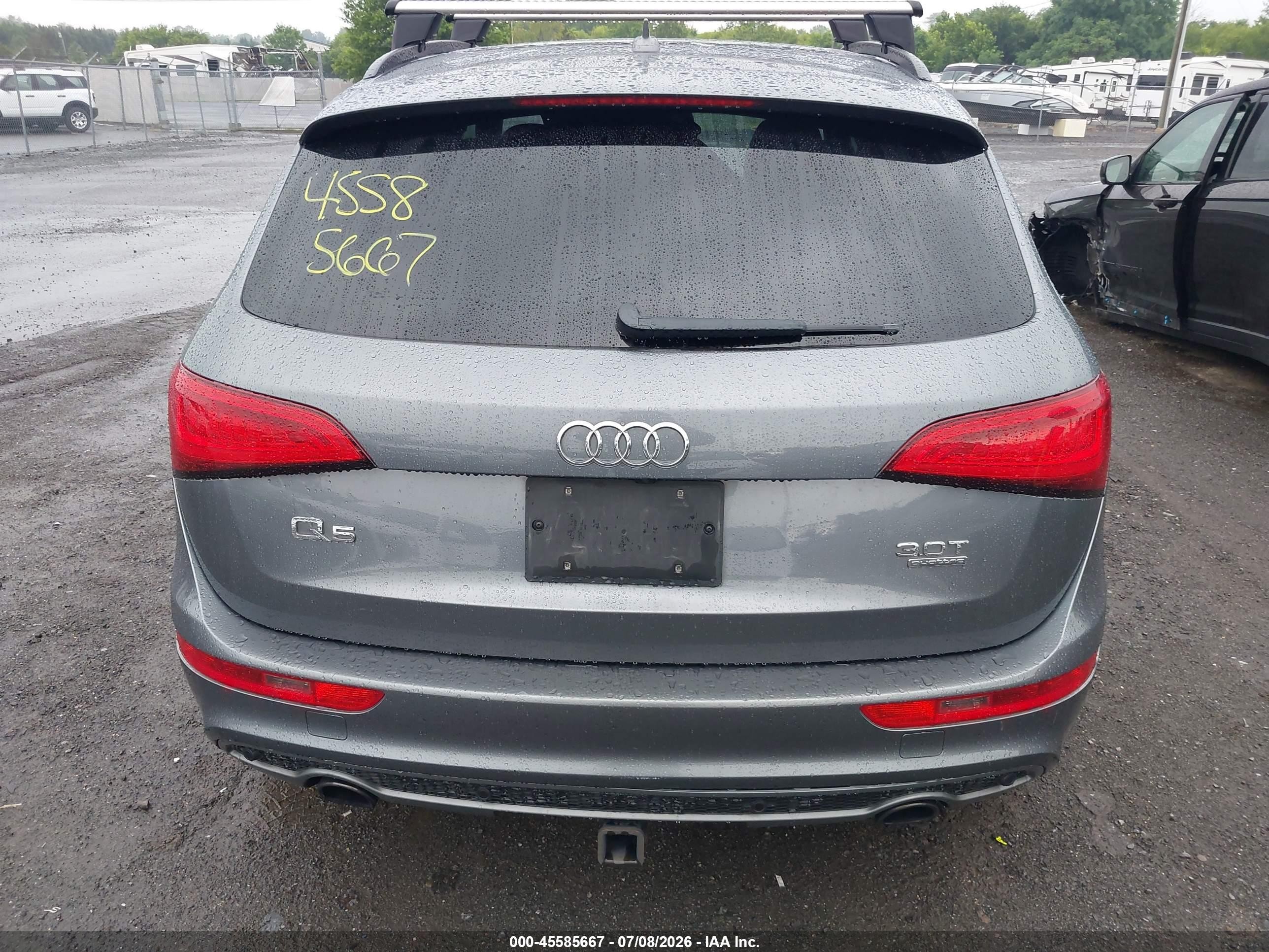 2015 Audi Q5 3.0t Premium Plus Серый vin: WA1DGAFP7FA087061